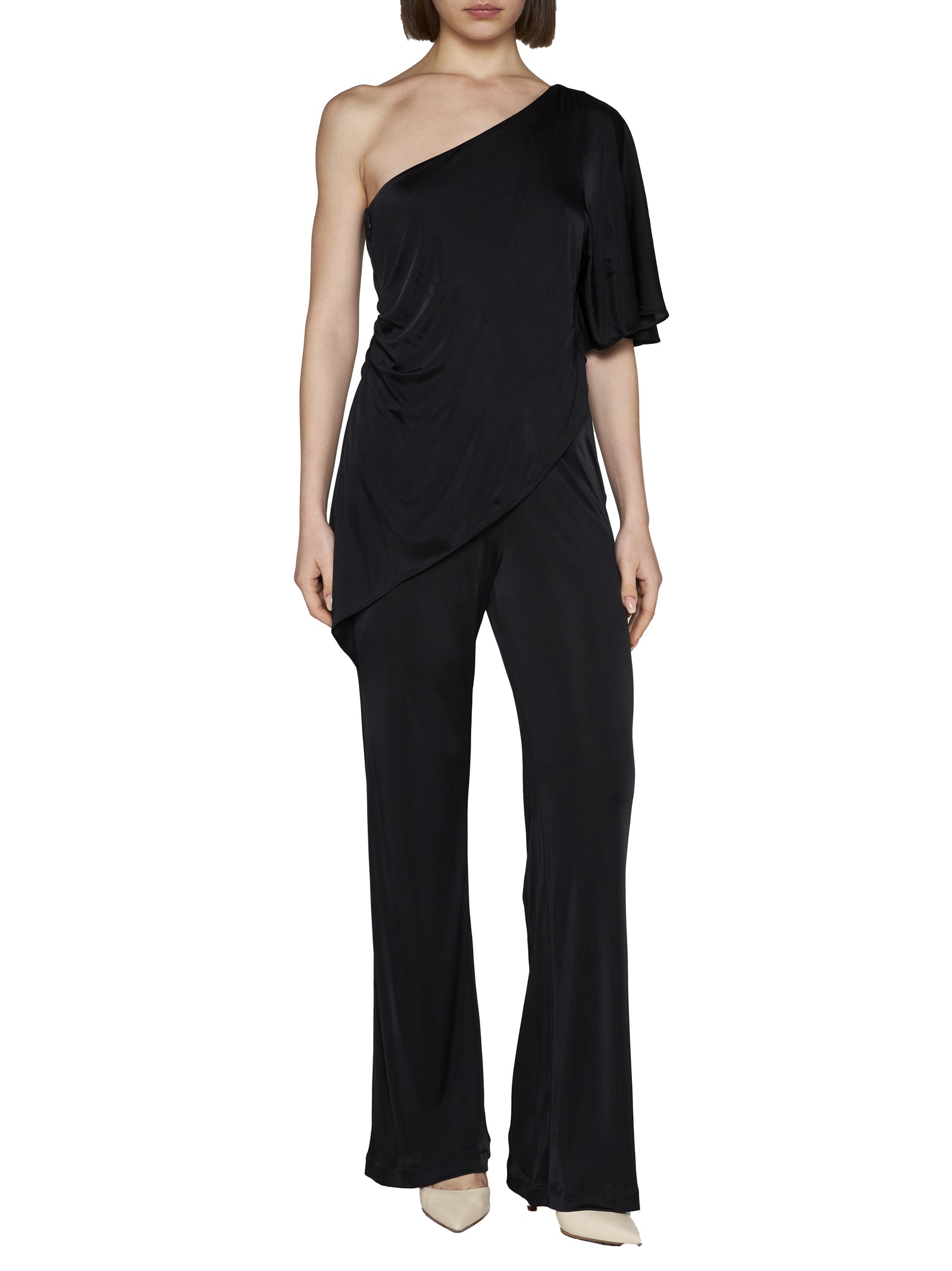 Shop Diane Von Furstenberg Sweat Pants In Black