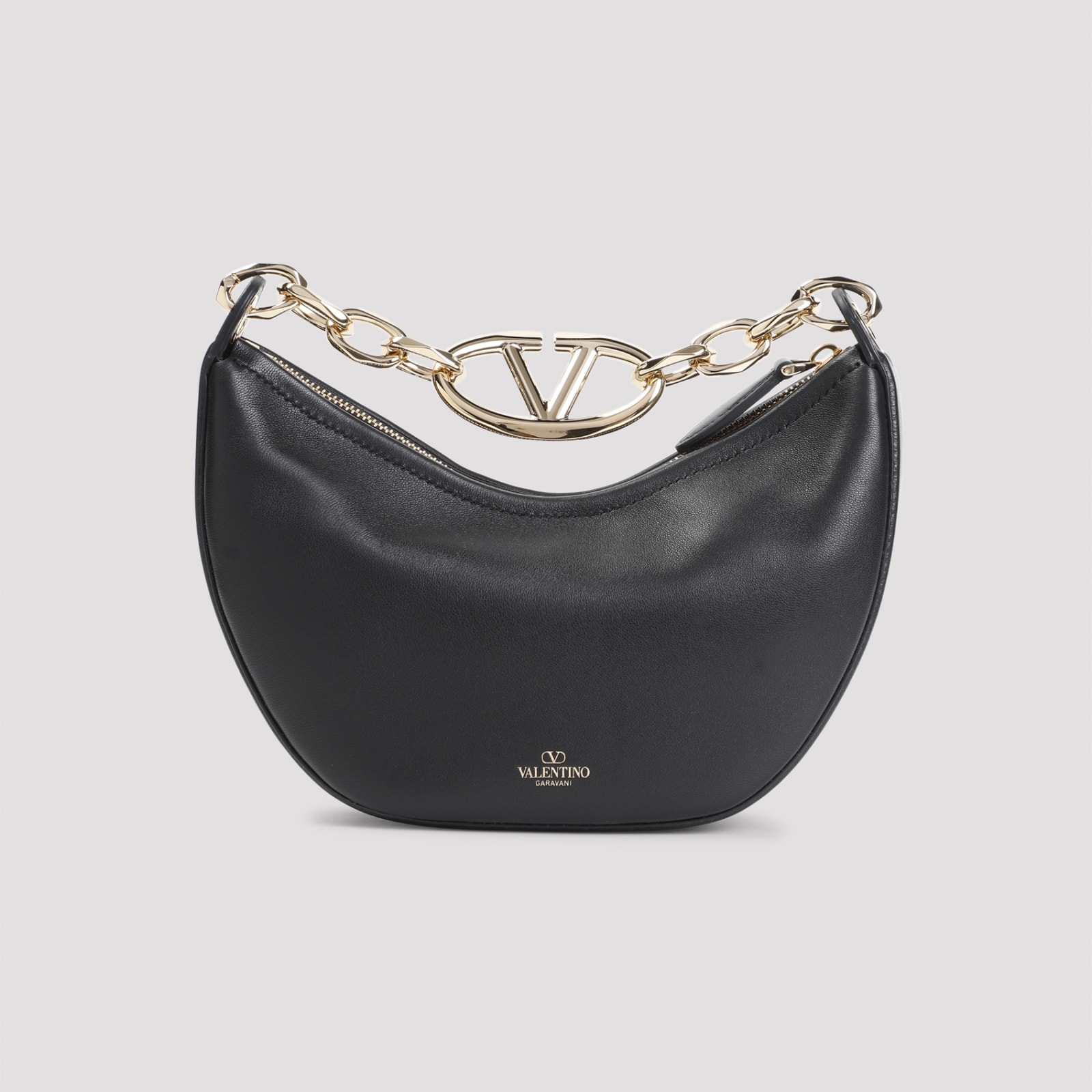 Valentino Vlogo Moon Shoulder Bag In No Nero