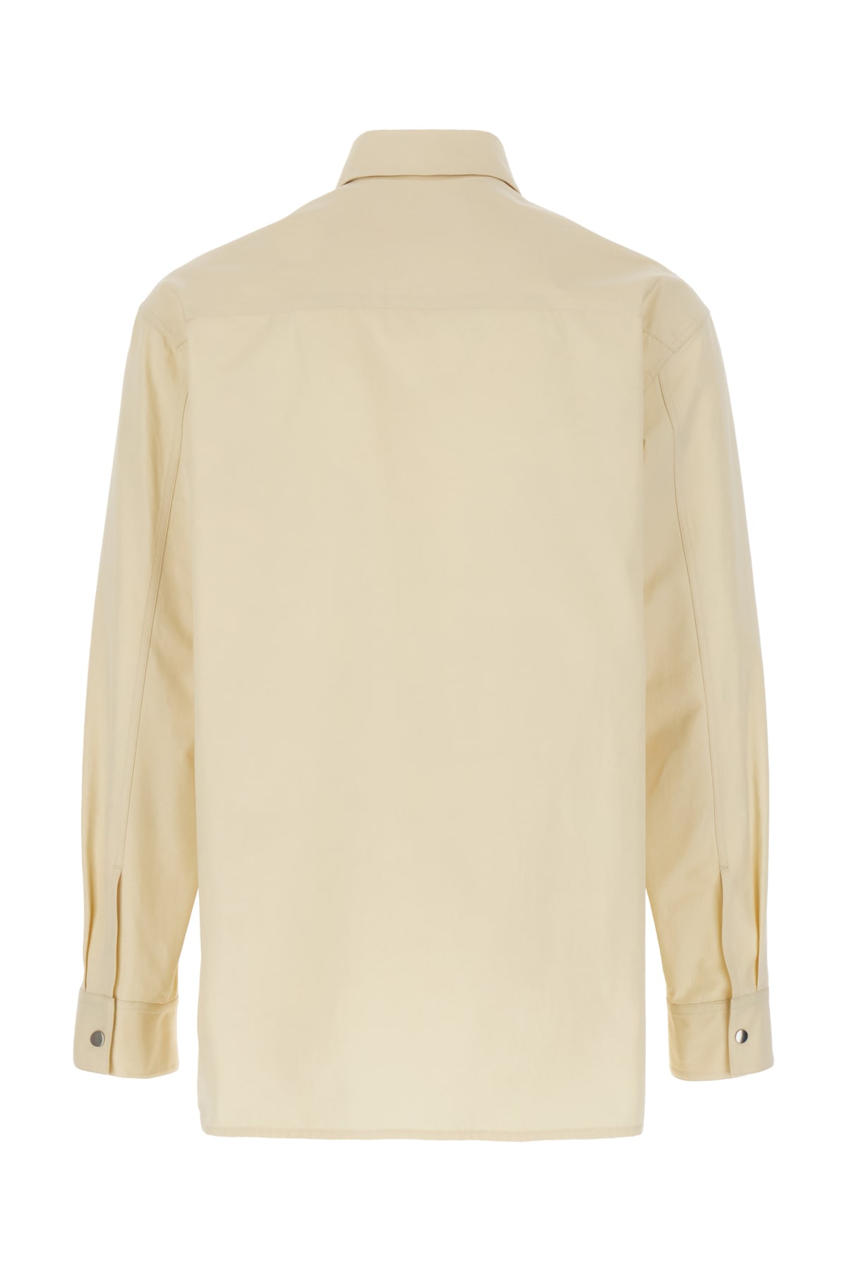 Shop Jil Sander Cream Cotton Shirt In 687