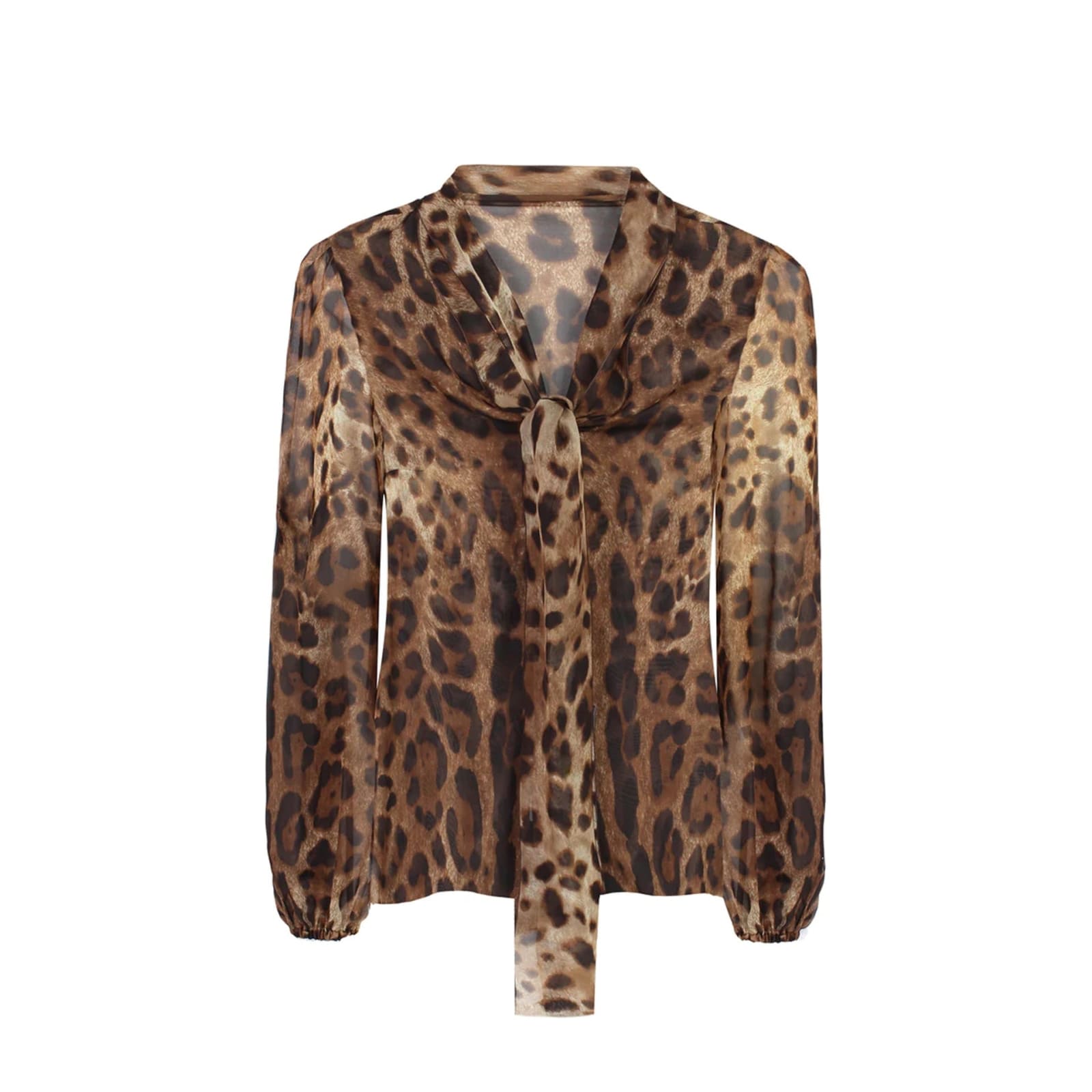 Shop Dolce & Gabbana Leopard Shirt In Brown