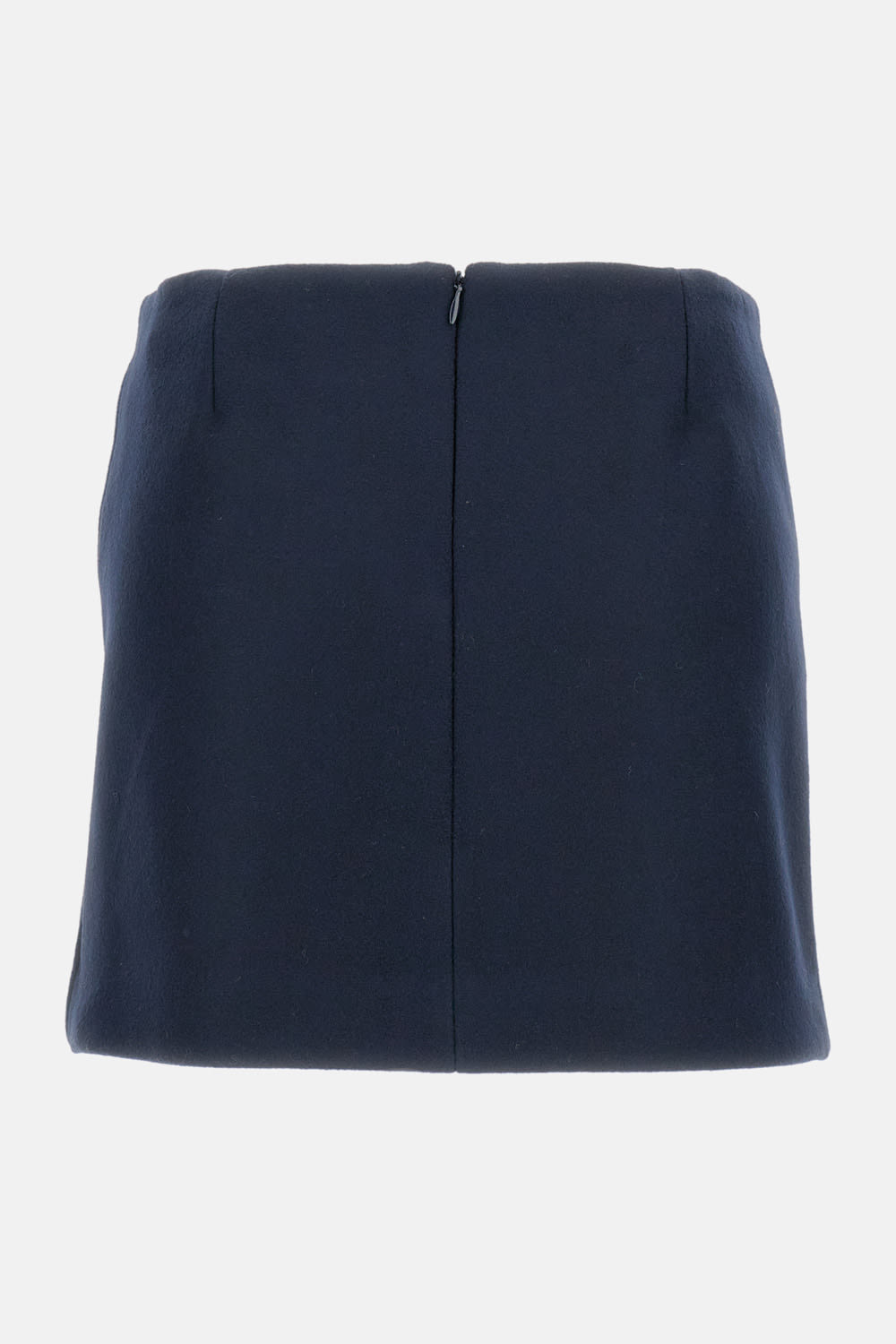 Sportmax Low-rise Wool Mini Skirt In Blue