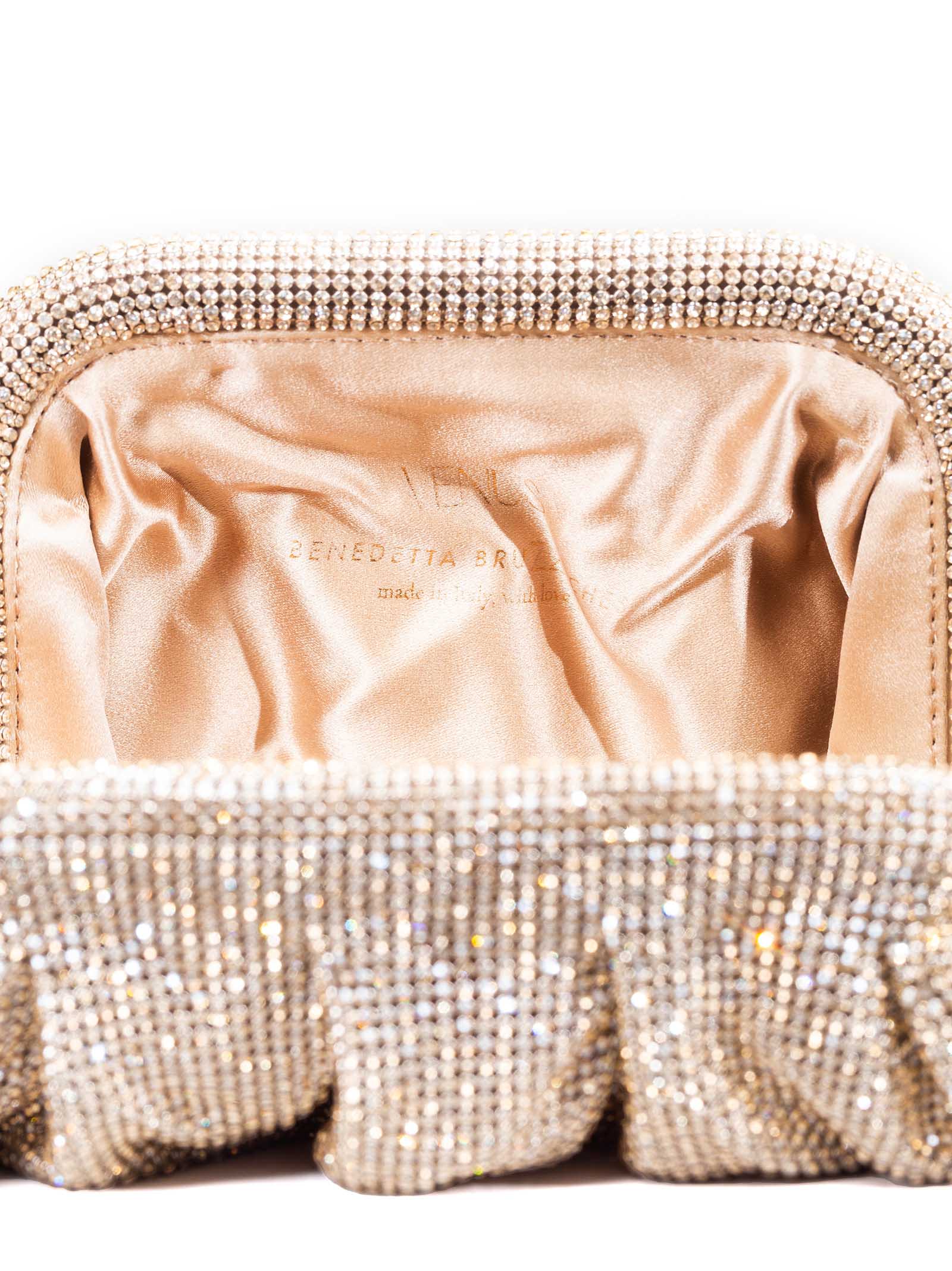 Shop Benedetta Bruzziches Venus La Petite Clutch In Sand