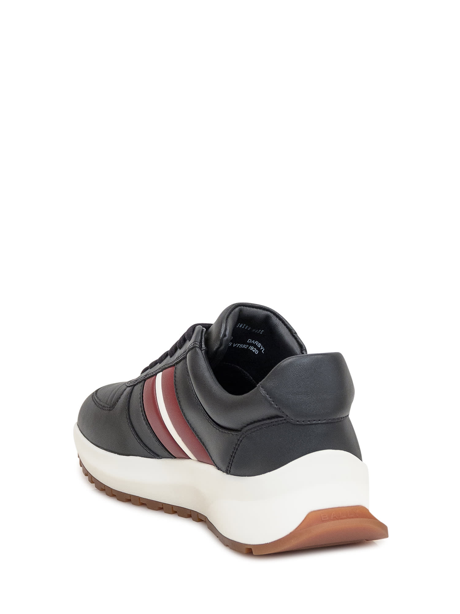 Shop Bally Darsyl Sneaker In Black/b.red/white