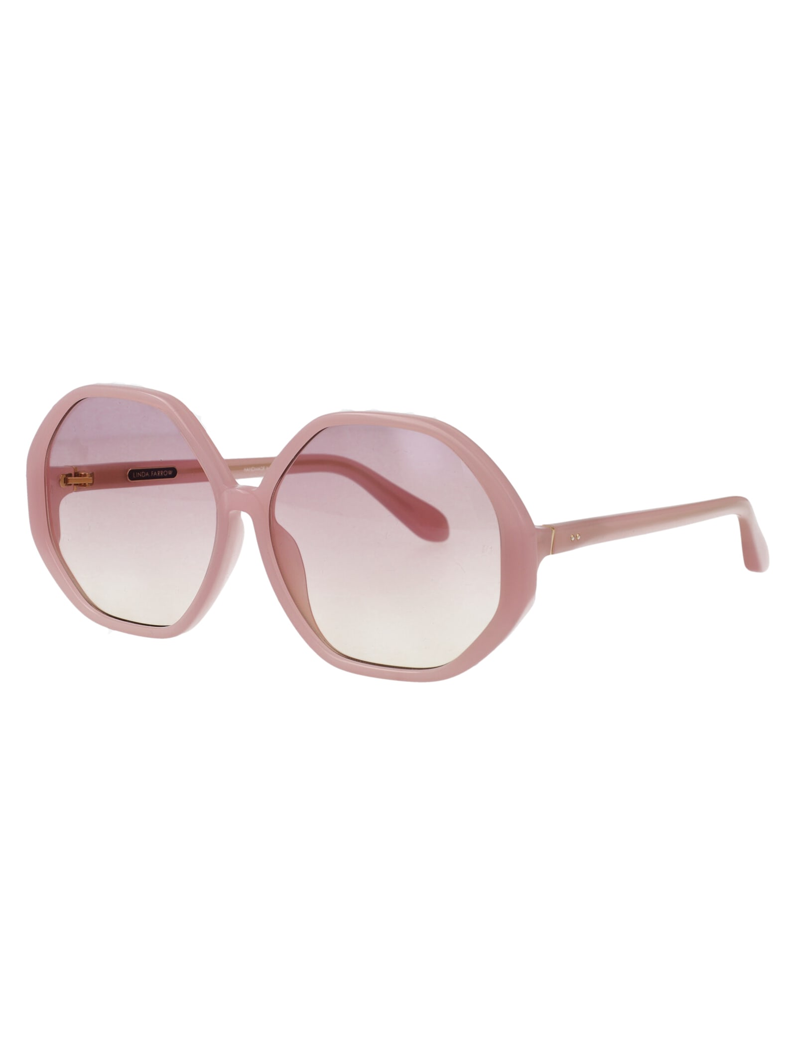 Linda Farrow Lilac Acetate Sunglasses In Neutral