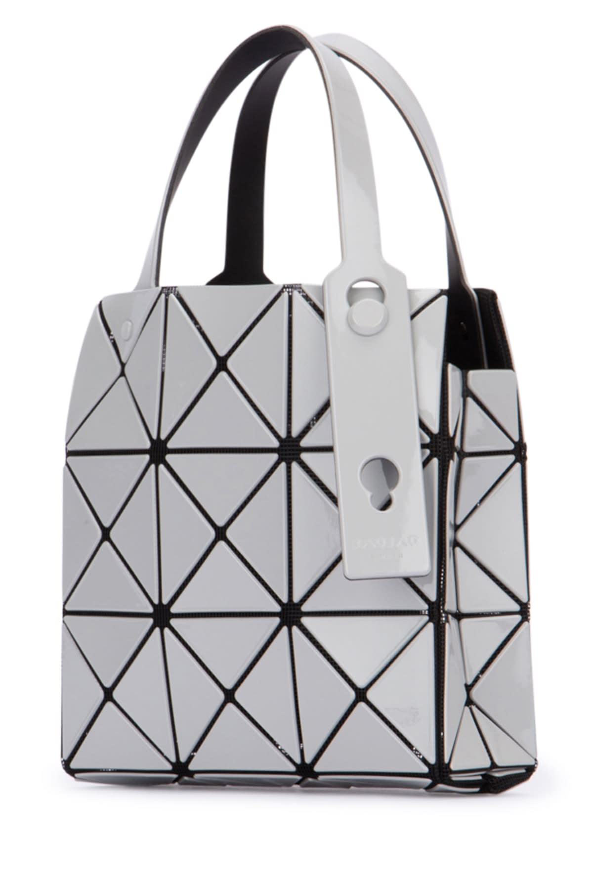 Shop Bao Bao Issey Miyake Borsa Shoulder Bag In Gray