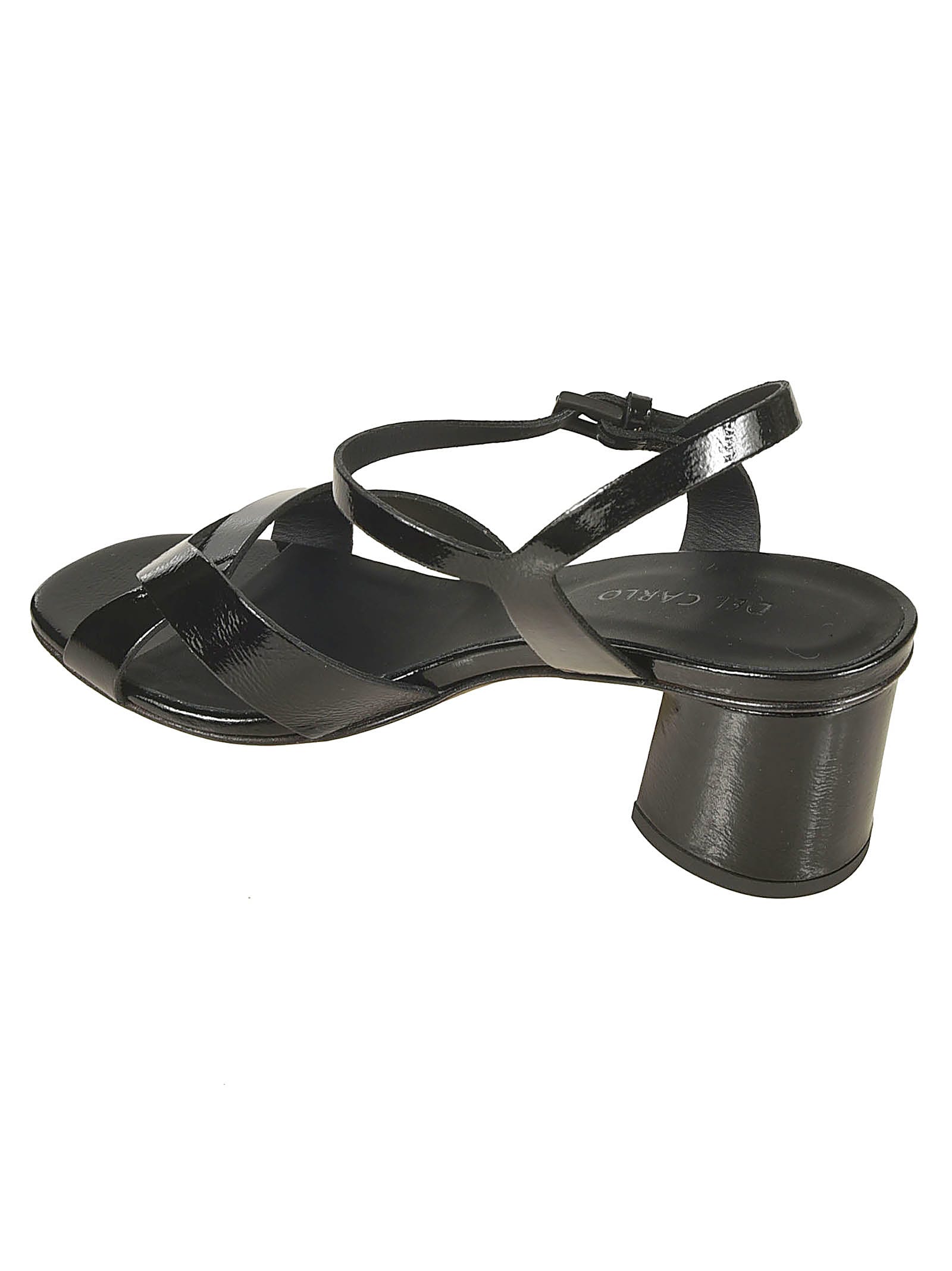 Shop Del Carlo Ben Vetro Sandals In Black