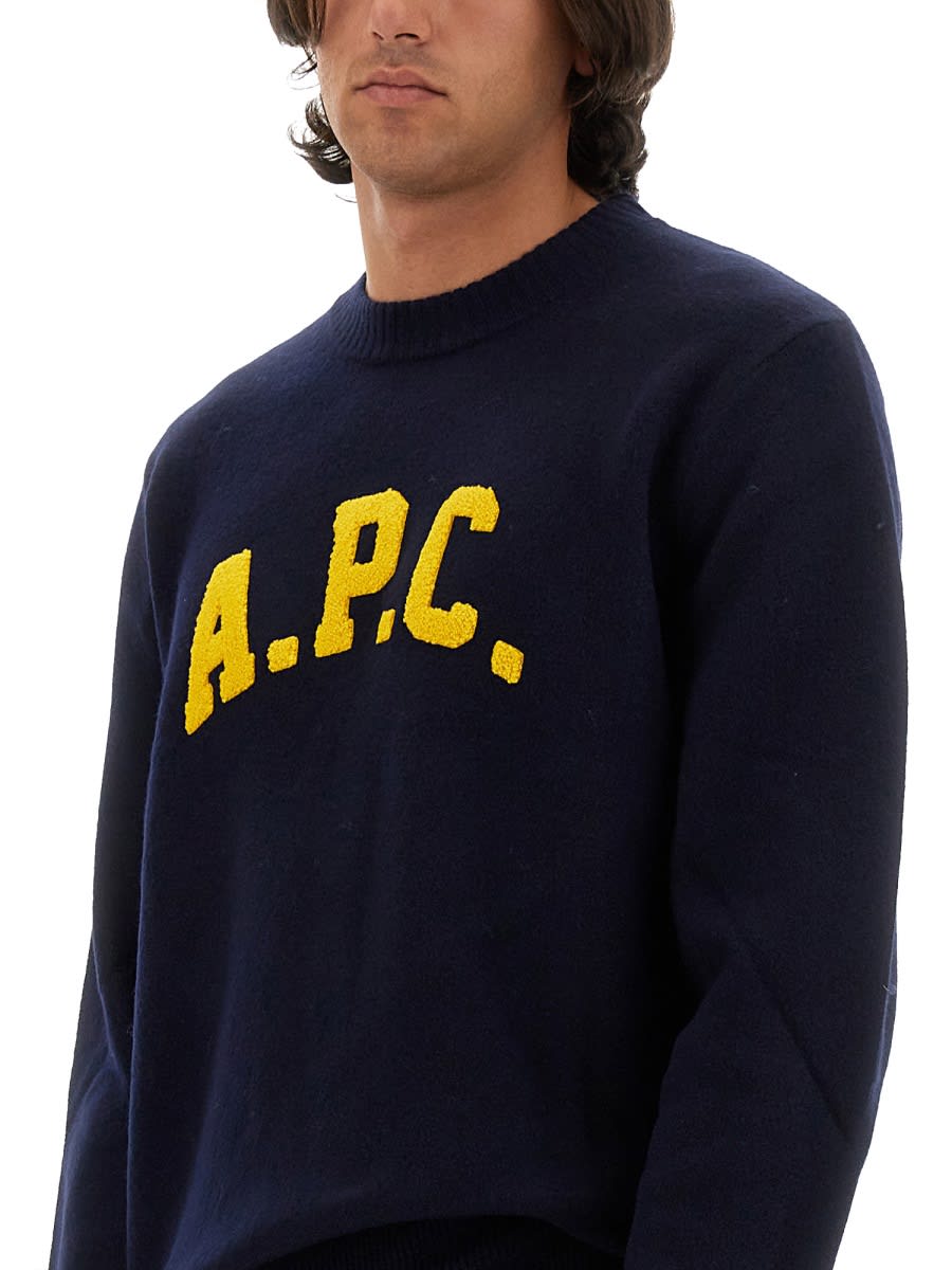 Shop Apc Jersey Joshua In Blue