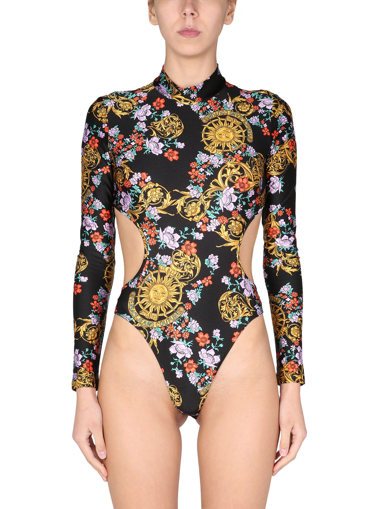 Versace Jeans Couture Sun Flower Garland Bodycon