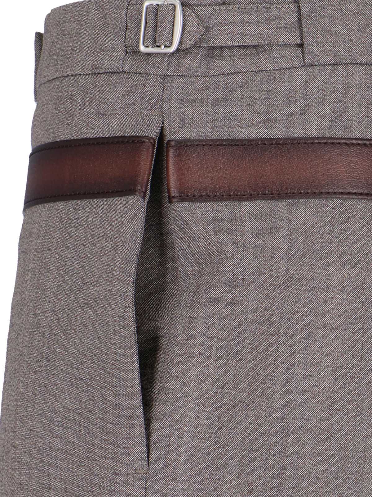Prada Trompe-l Il Belted Pants In Multi