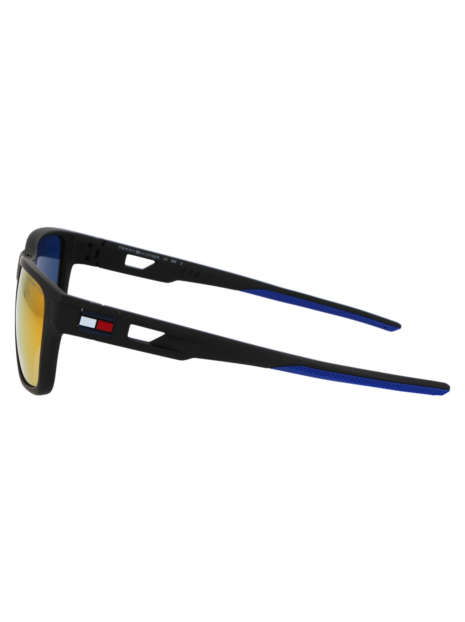 Shop Tommy Hilfiger Th 1952/s Sunglasses In 0vkmi Matte Black Blue