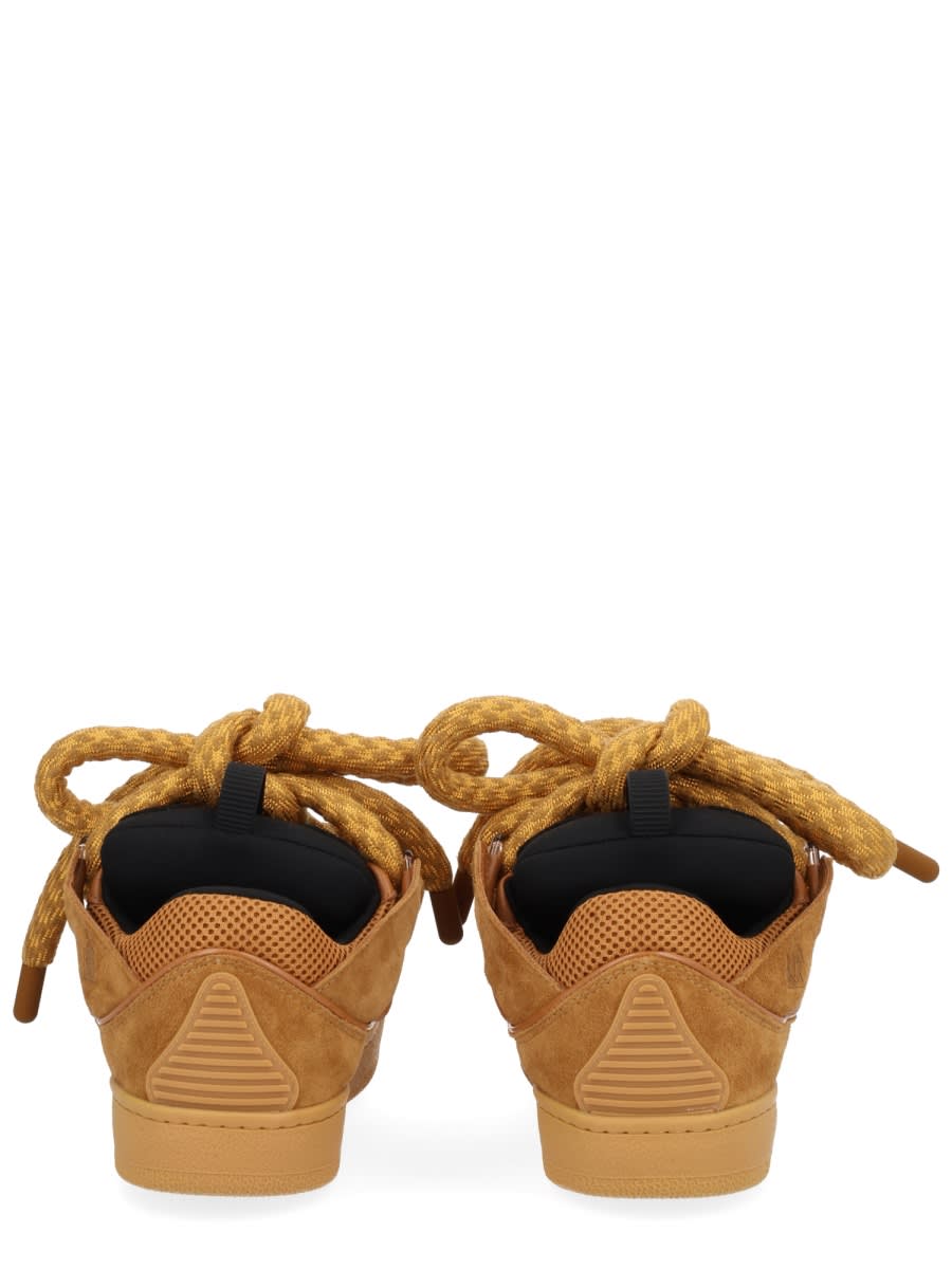 Lanvin Beige Bos Taurus Sneaker In Brown