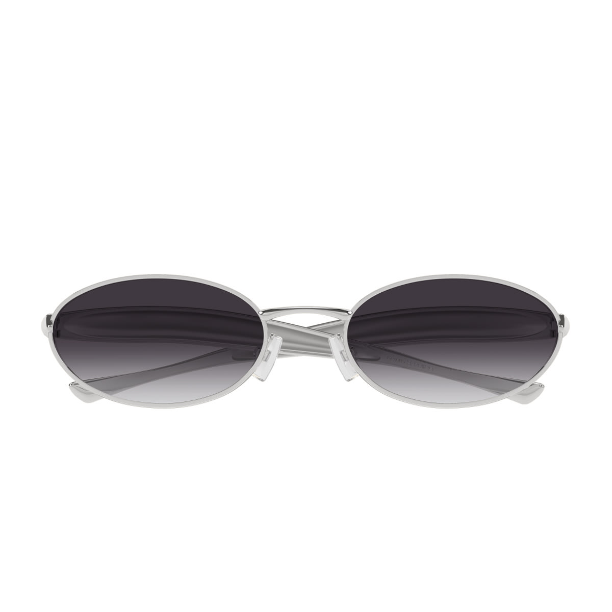Bottega Veneta Bv1386s Linea Signature Icons 003 Silver Grey Sunglasses In Silver