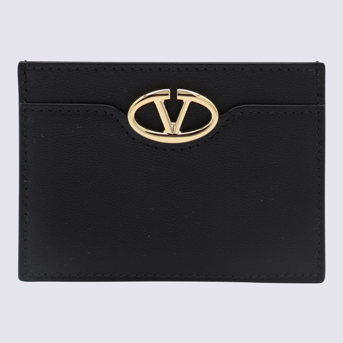 Shop Valentino Black Leather Card Holder