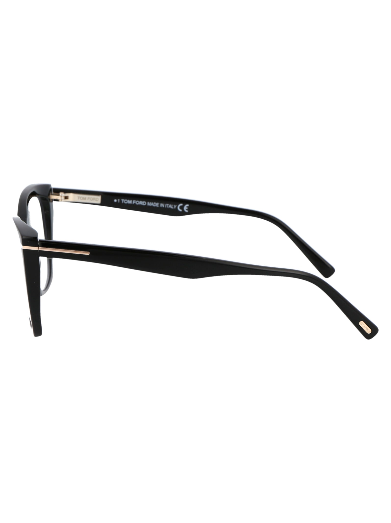 Shop Tom Ford Ft5709-b Glasses In 001 Nero Lucido