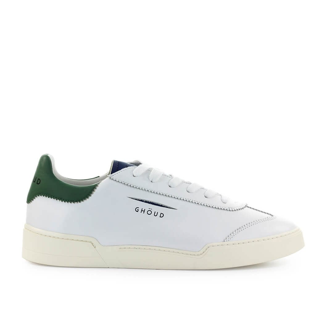 Ghoud White Blue Green Leather Sneaker