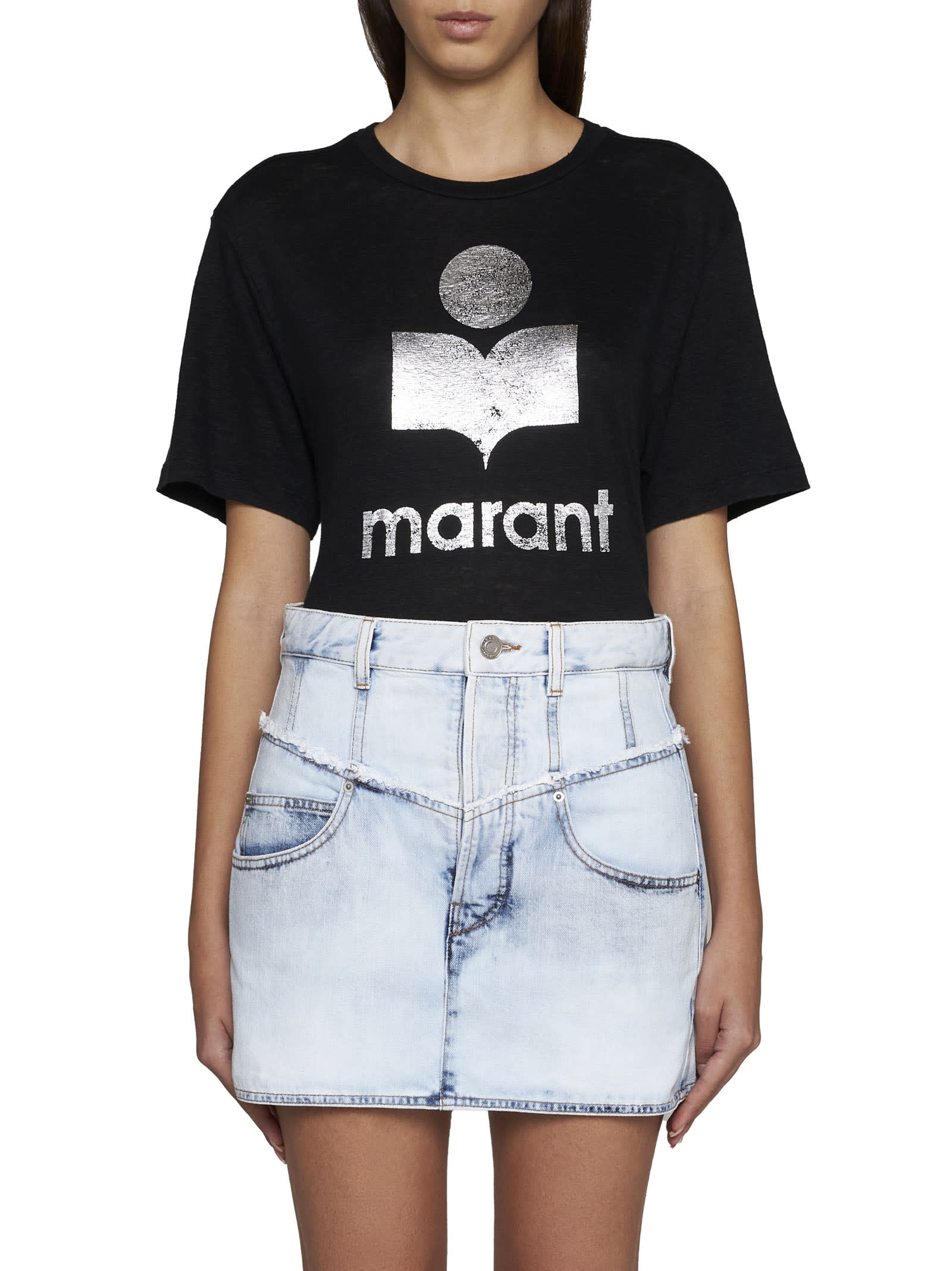 Shop Isabel Marant Skirt In Blue