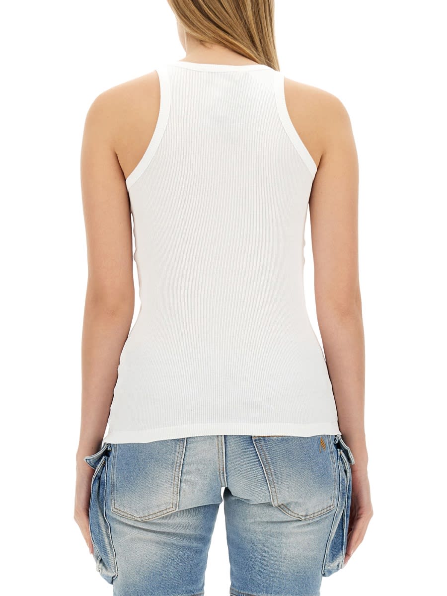 Shop Attico Jersey Tank Top In White