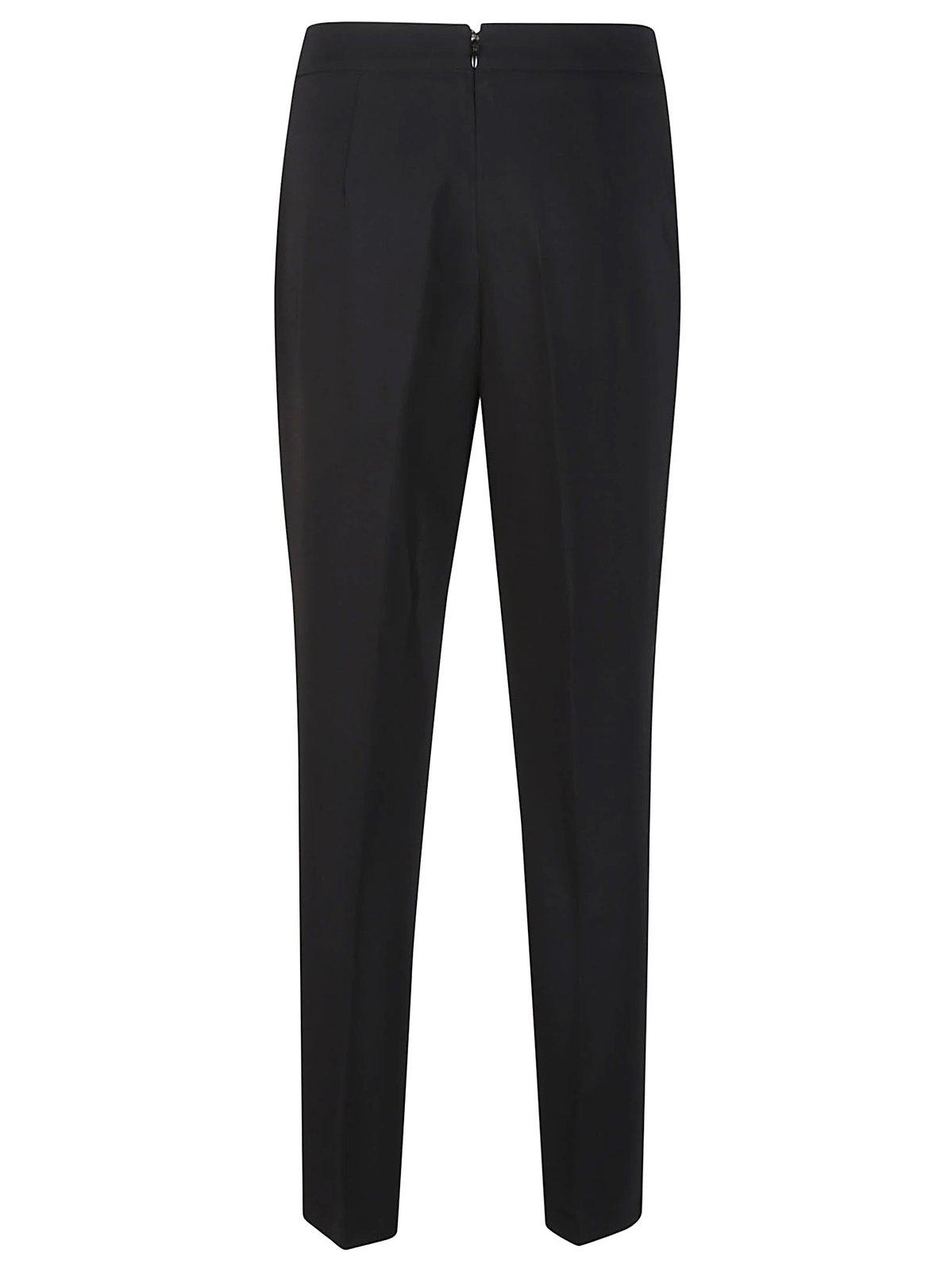 Shop Pinko Parano Slim-cut Pants In Black