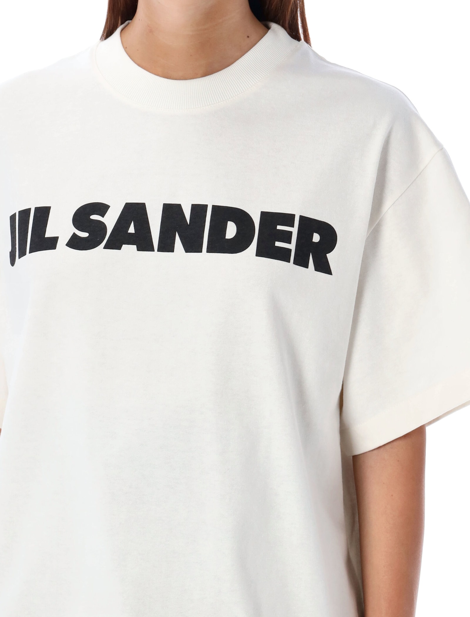 Shop Jil Sander Logo T-shirt In White