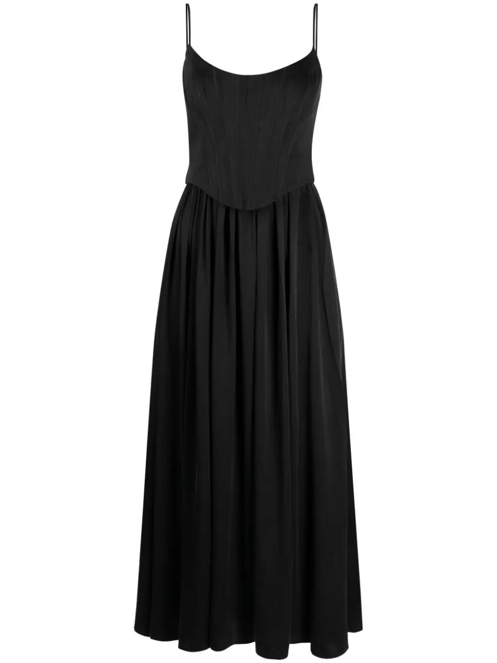 Shop Zimmermann Silk Corset Dress In Blk Black