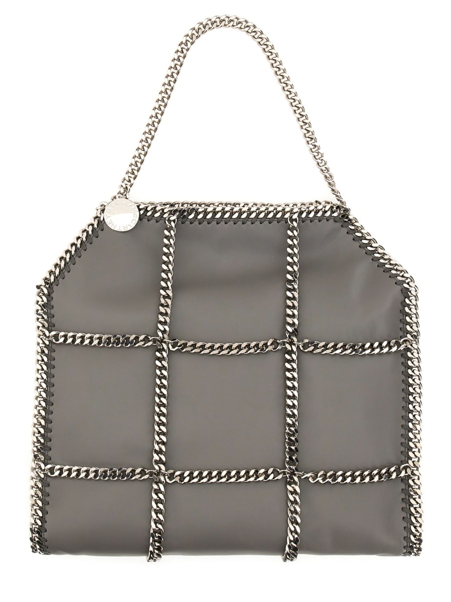 Stella Mccartney Limited-edition Falabella Chain Cage Mini Tote Bag In Gray
