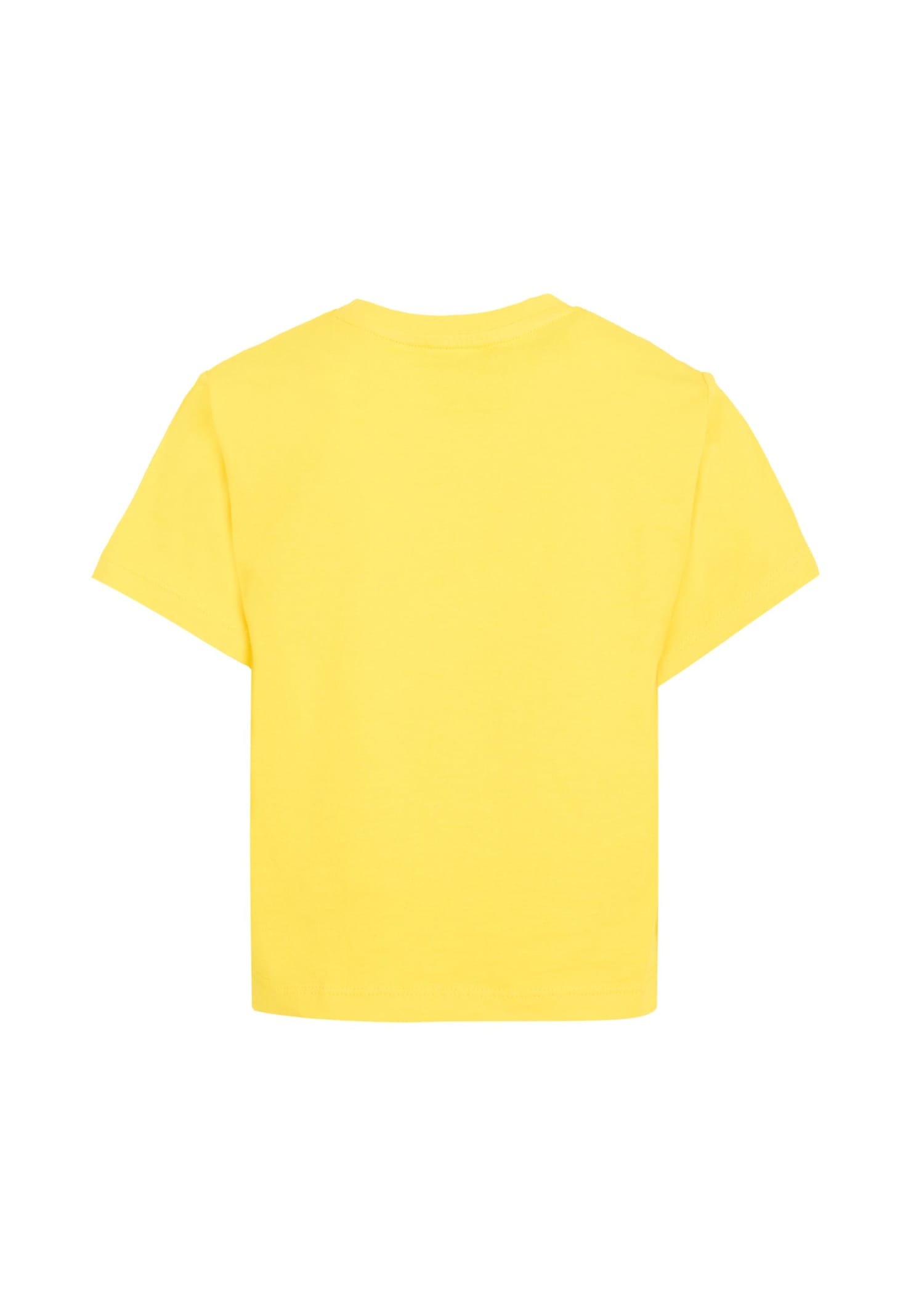 Kenzo Yellow T-shirt For Girl With Sunflower In Yellow