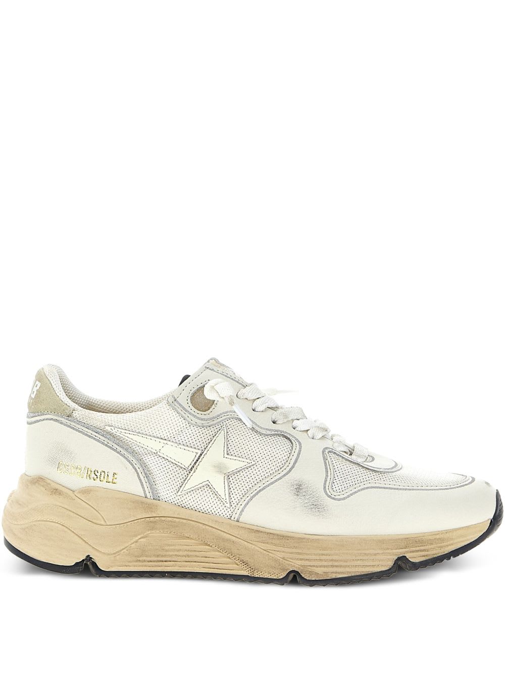 Golden Goose Leather Sneakers In White