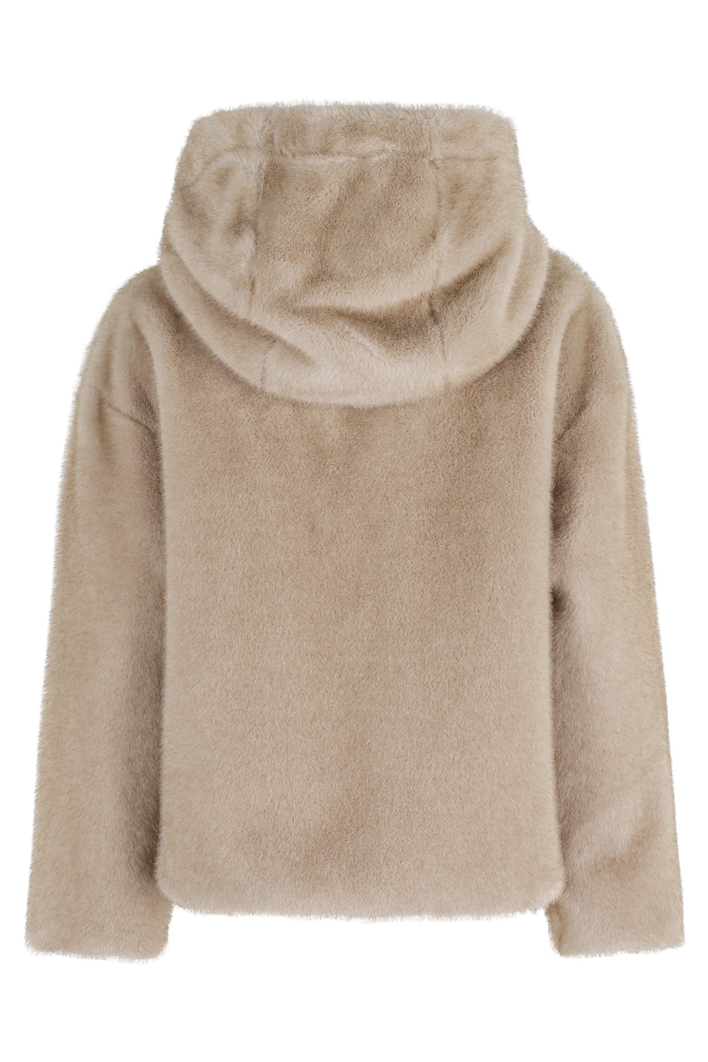 Herno Melange Alternative Mink Fur Bomber Jacket In Green