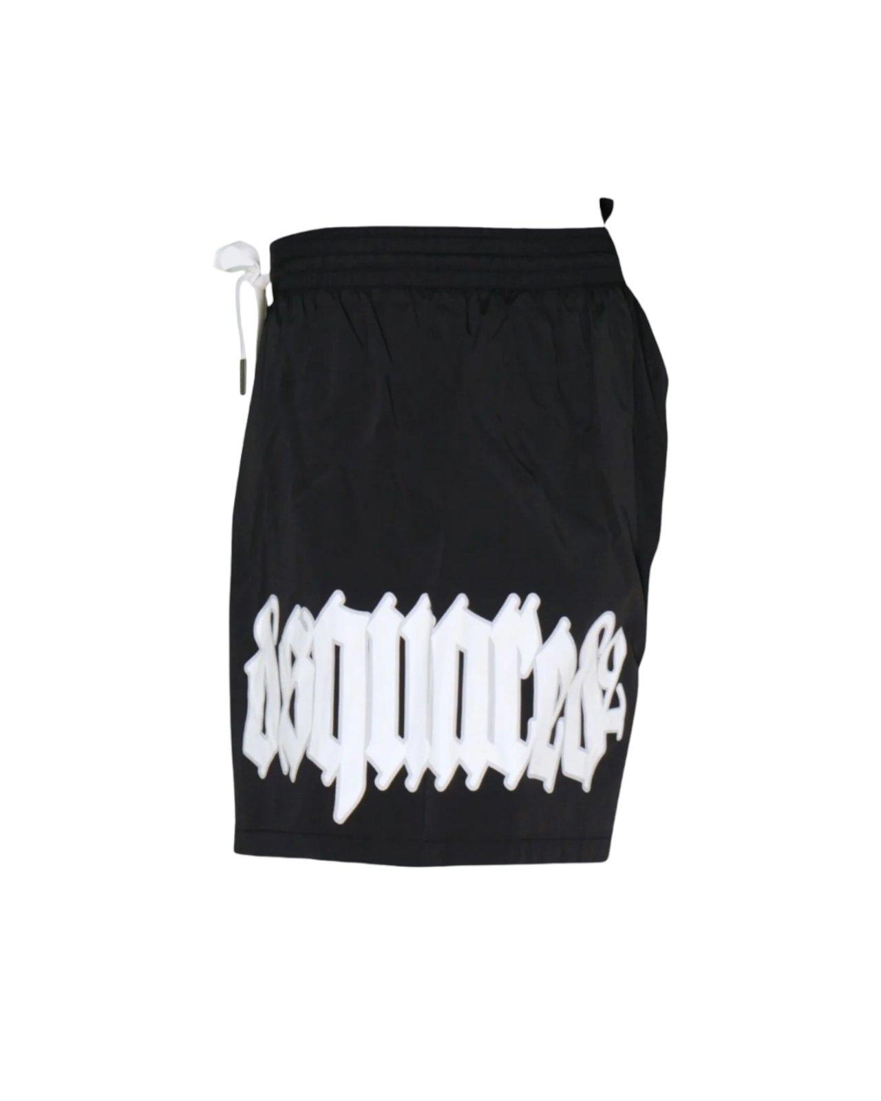 DSQUARED2 LOGO PRINTED DRAWSTRING SWIM SHORTS