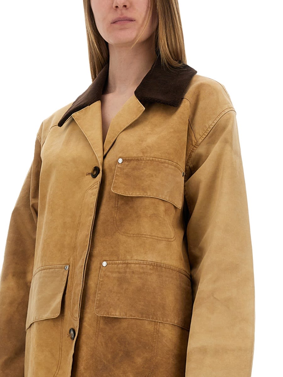 Stella Mccartney Workwear Harrington Jacket In Beige