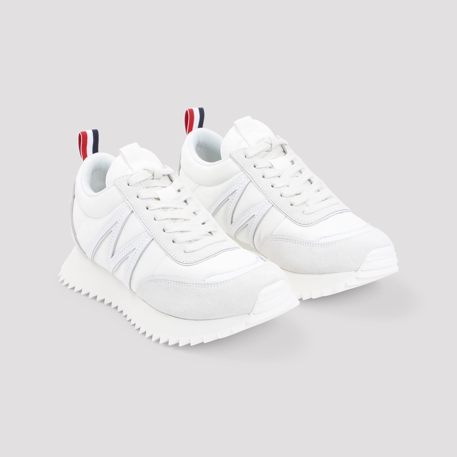 Shop Moncler Pacey Sneakers In White