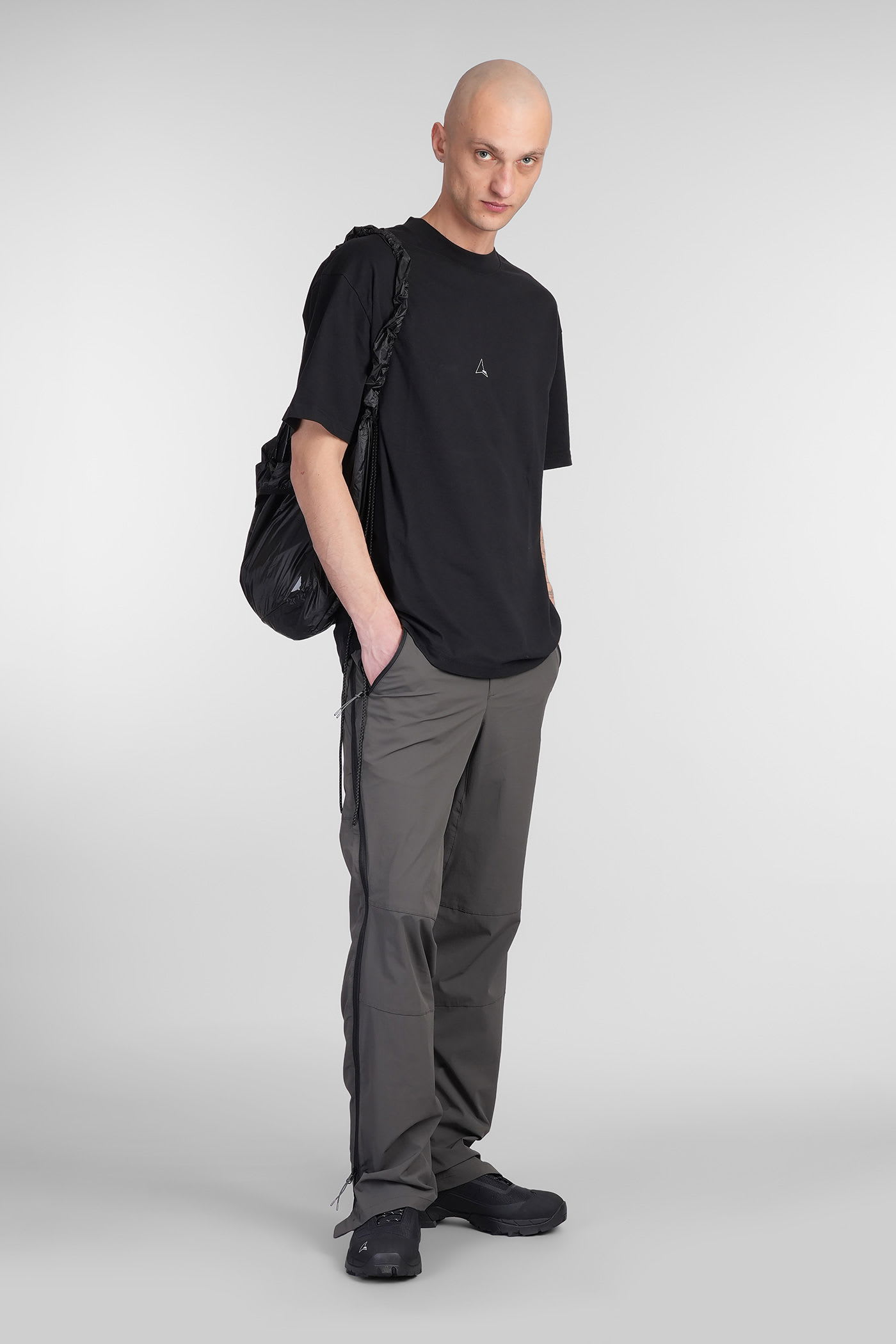 Roa Man T-shirt Black Size Xl Cotton In Black