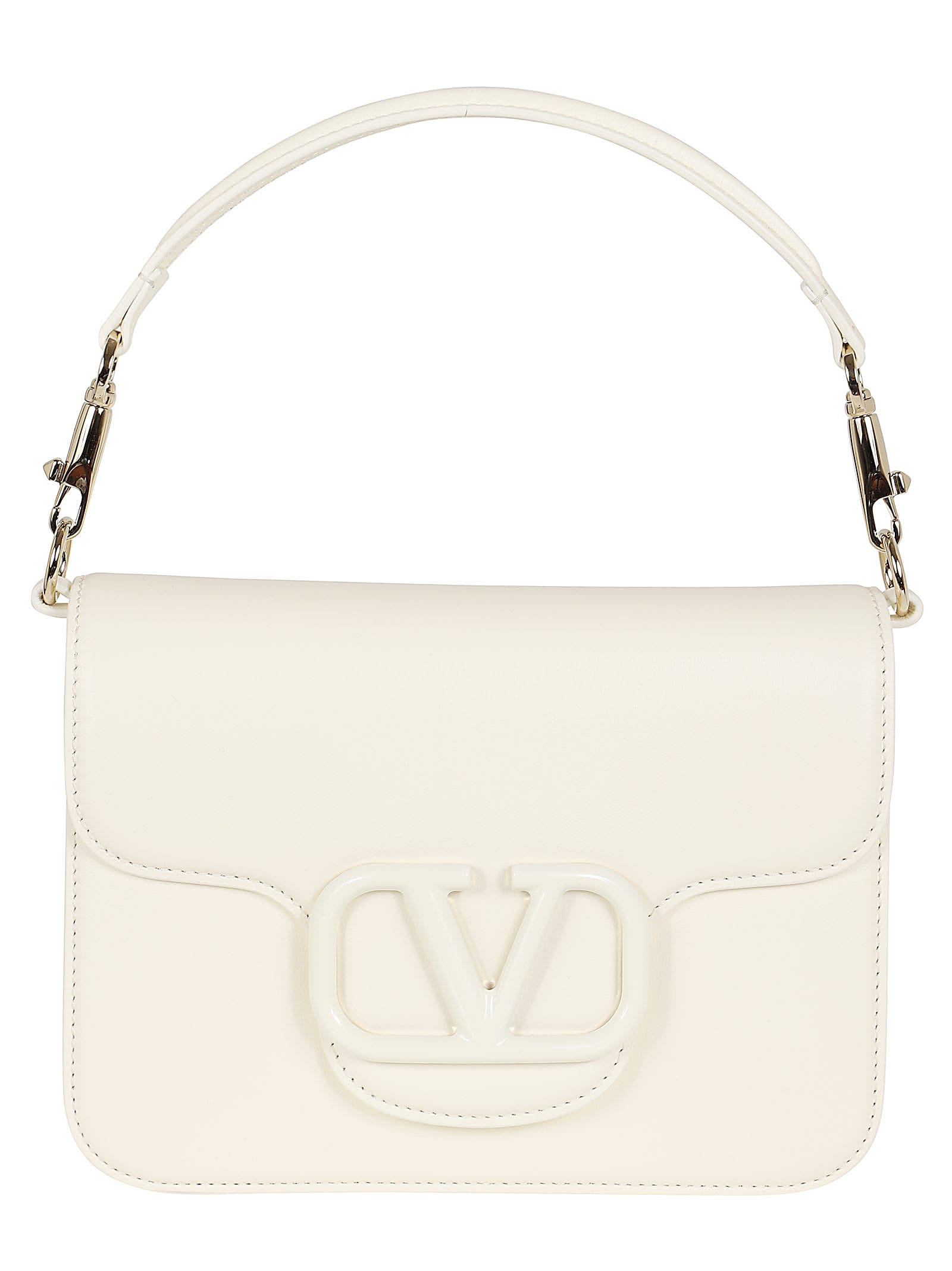 Shop Valentino Shoulder Bag Loco` In Ivory
