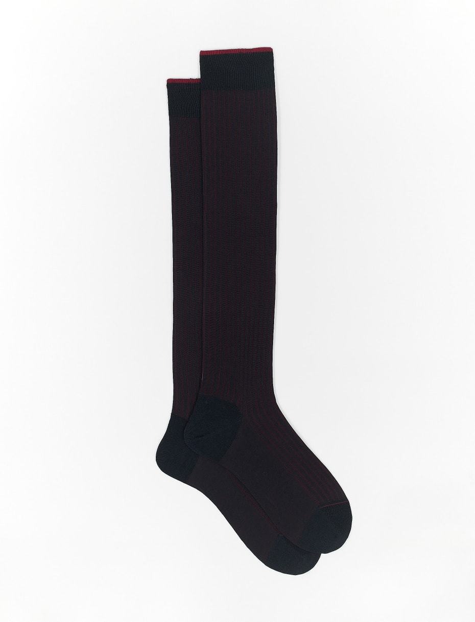 Gallo Socks In Blu Bordo
