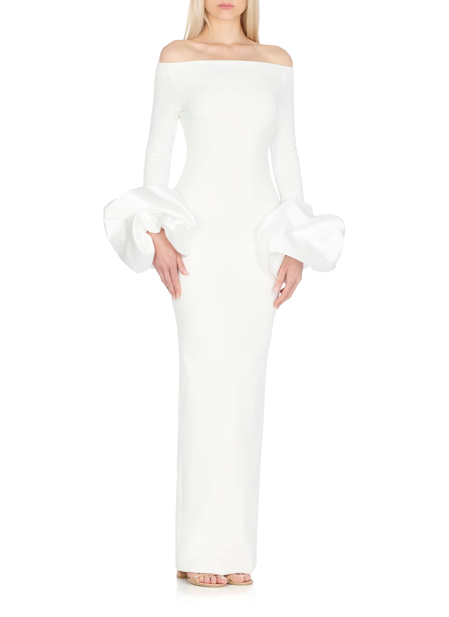 Solace London Talia Maxi Dress In White