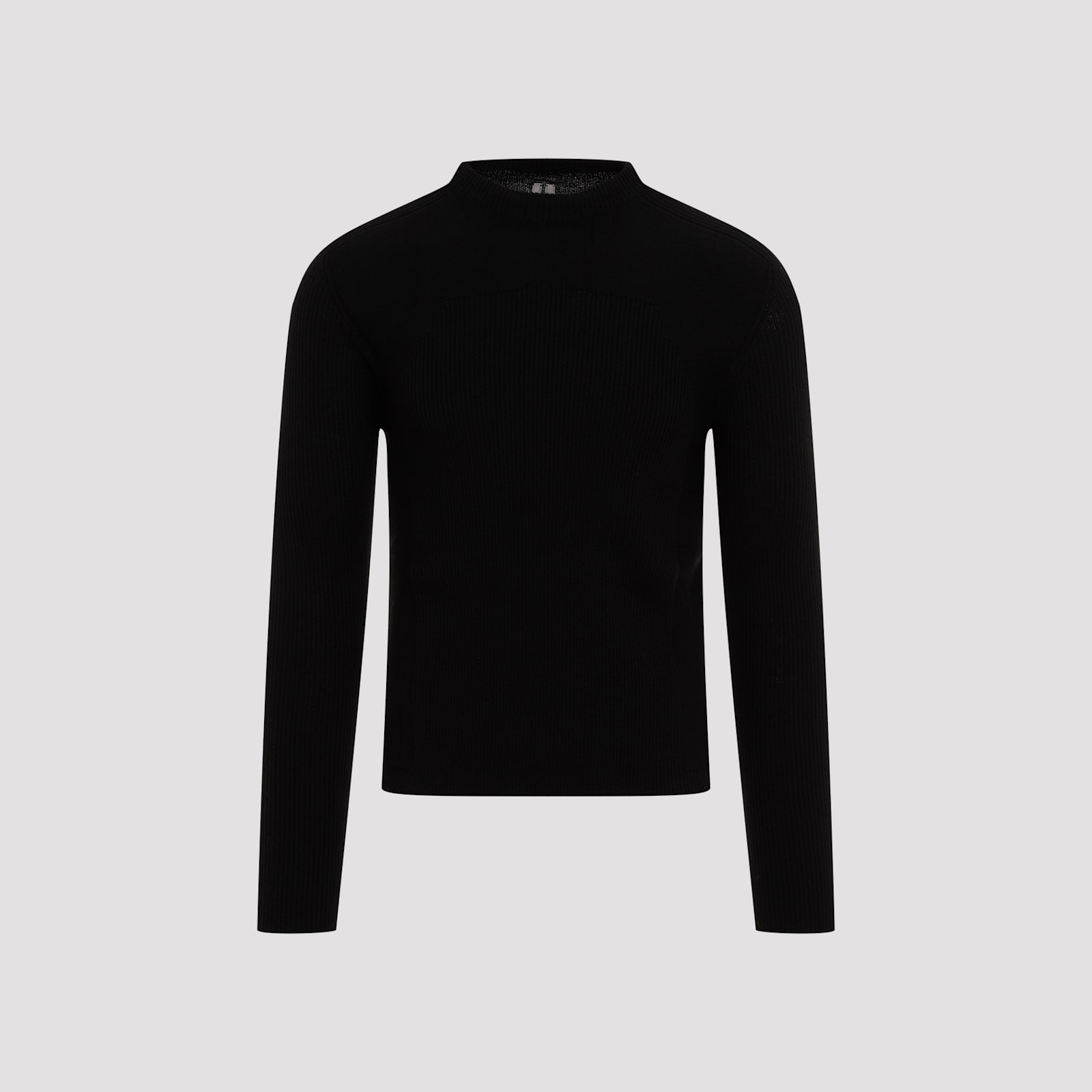 Shop Rick Owens Ribbed Geo Pullover In Black