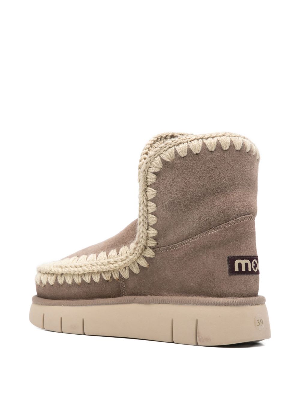 Mou Eskimo Bounce Platform Ankle Boot In Brown