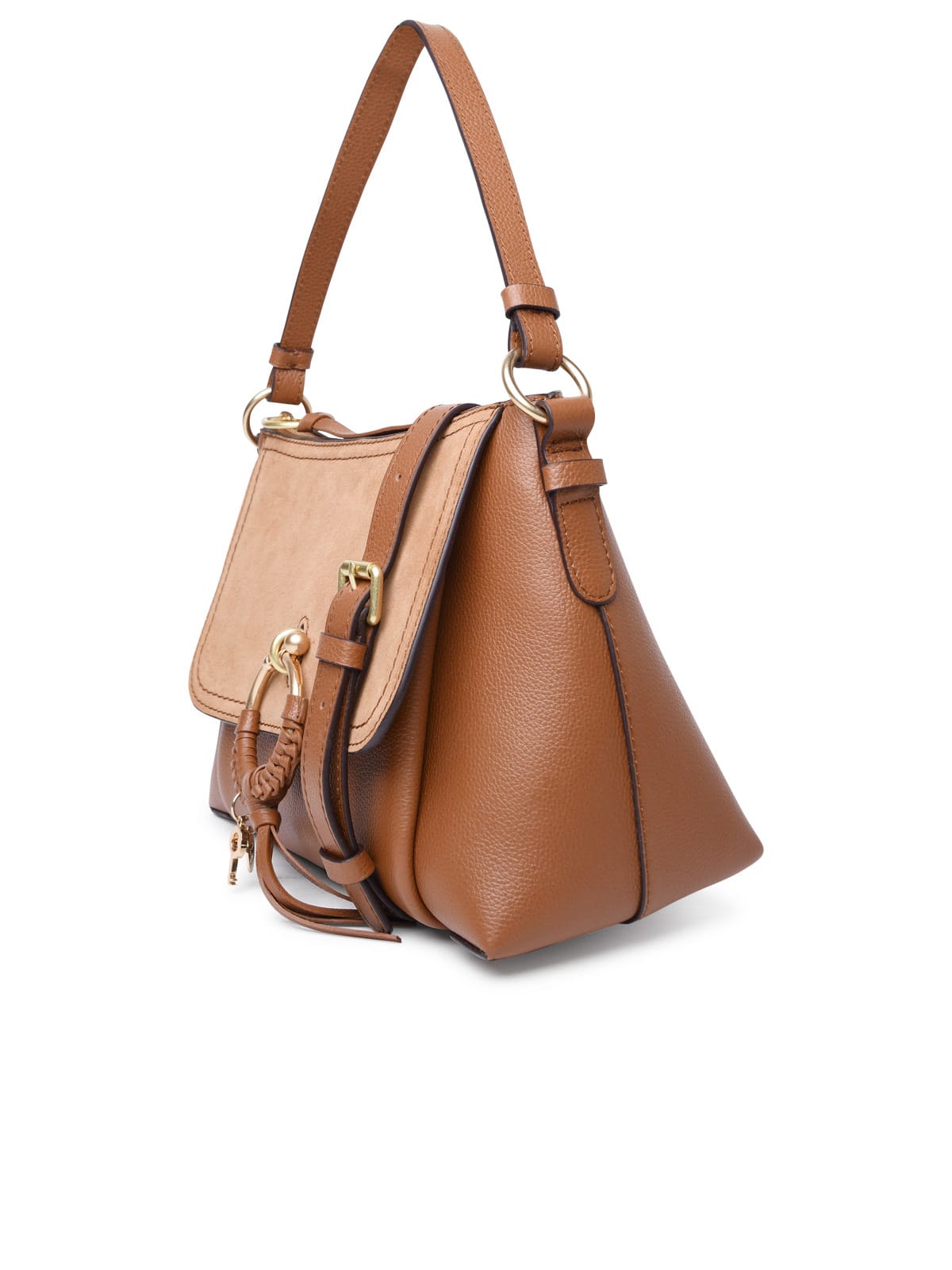 Shop See By Chloé Small Joan Caramel Leather Bag In Brown