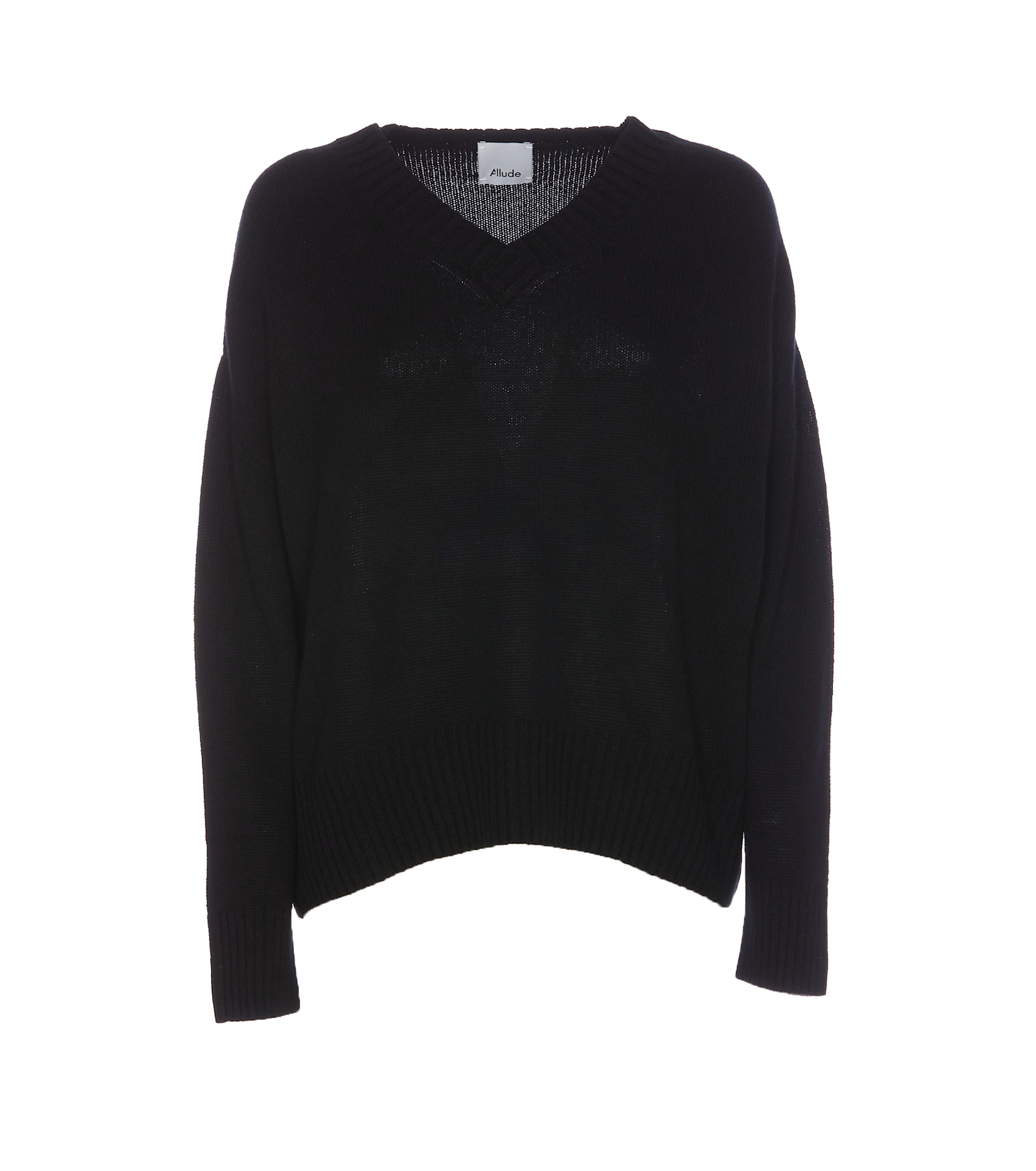 Shop Allude V Sweater In Black