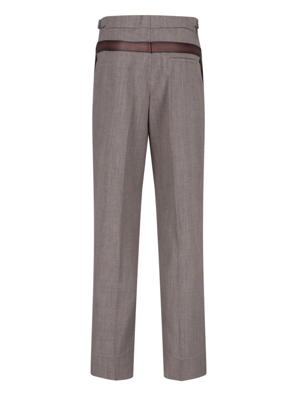 Prada Trompe-l Il Belted Pants In Multi