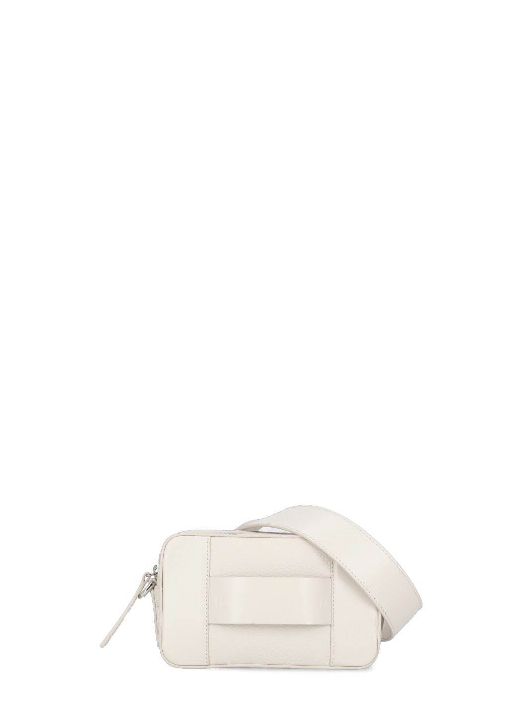 Shop Hogan Script Camera Bag In Ivory