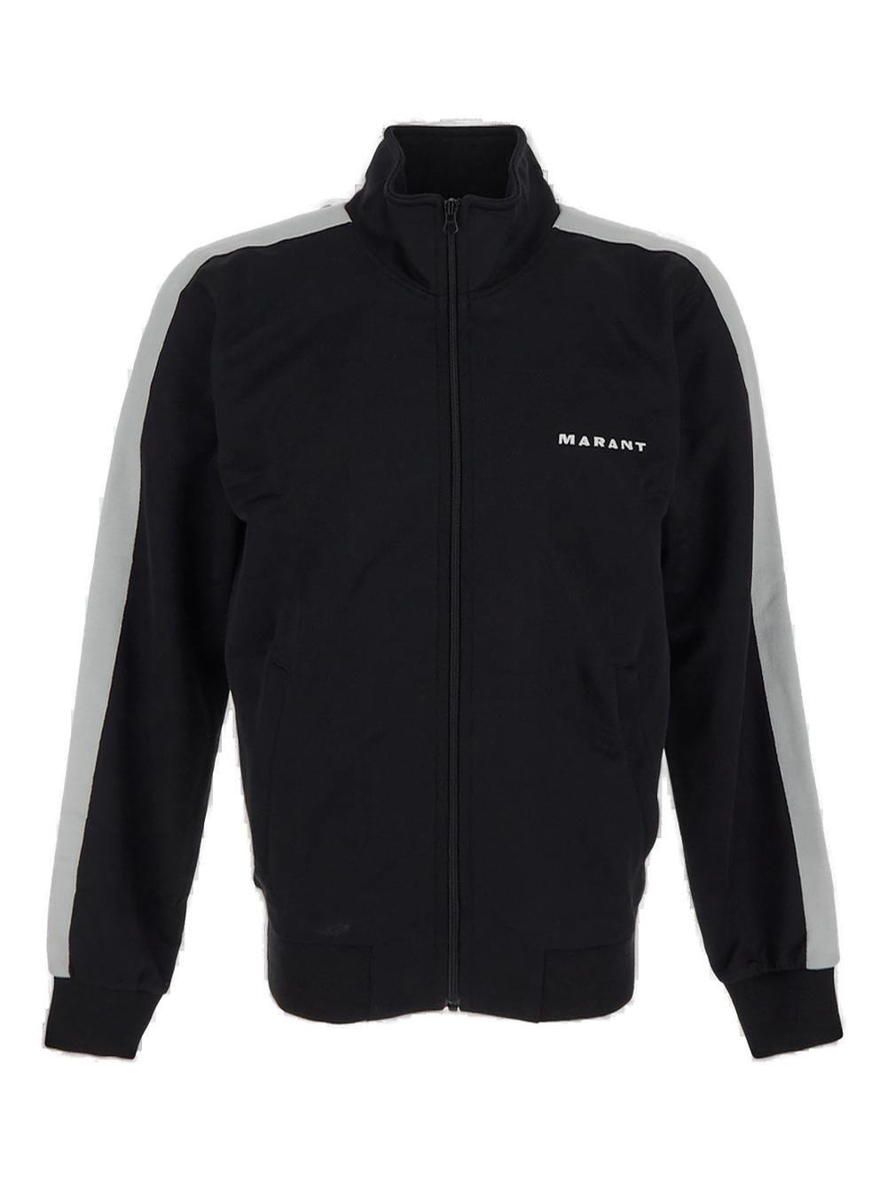 Shop Isabel Marant Zip-up Ronny Jacket In Black