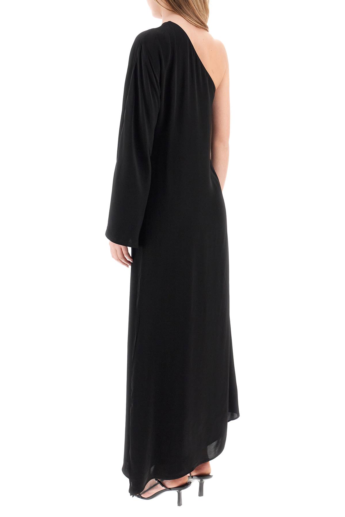 Shop By Malene Birger Avilas One Shoulder Maxi Dress In Black (black)