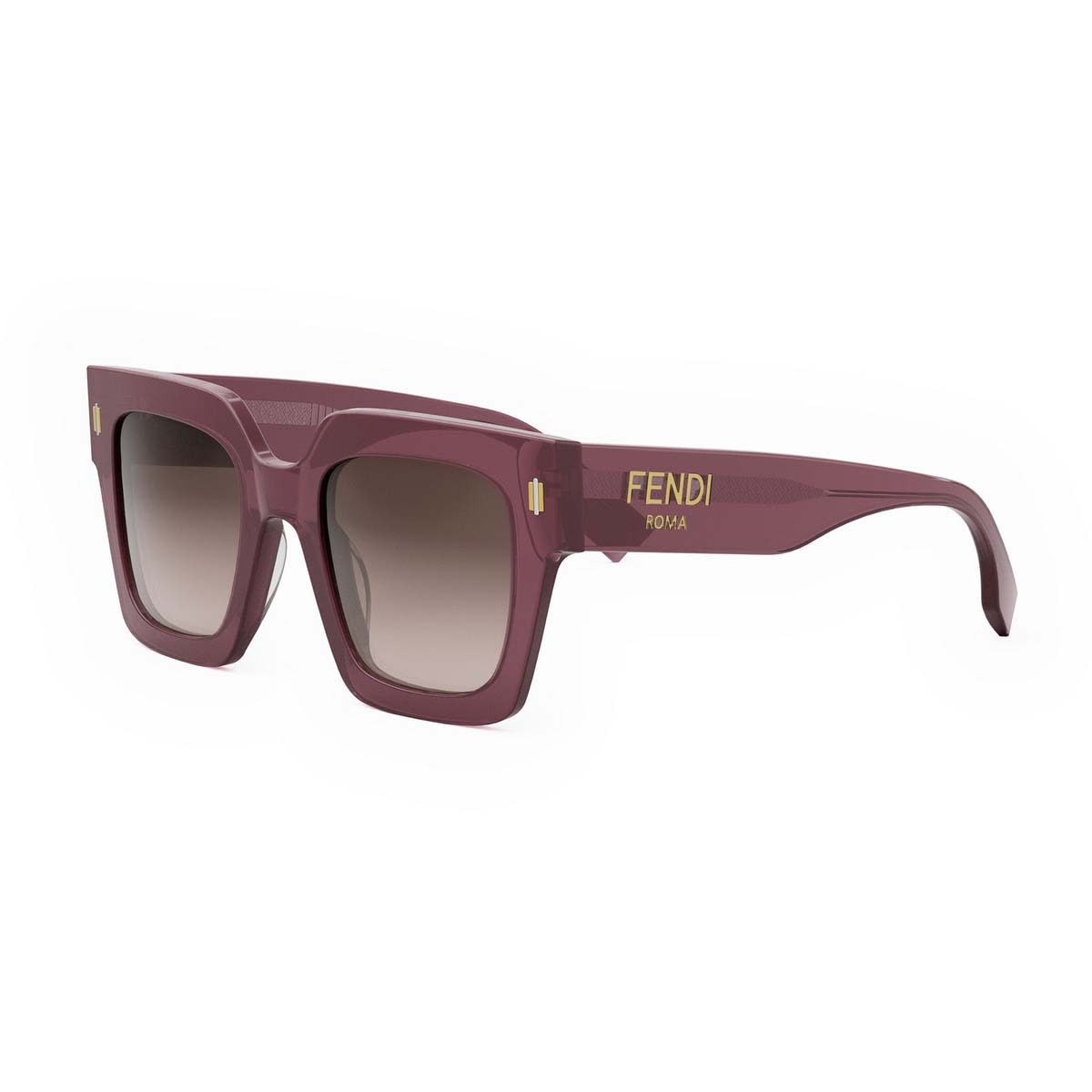 Shop Fendi Sunglasses In Viola/marrone Sfumato