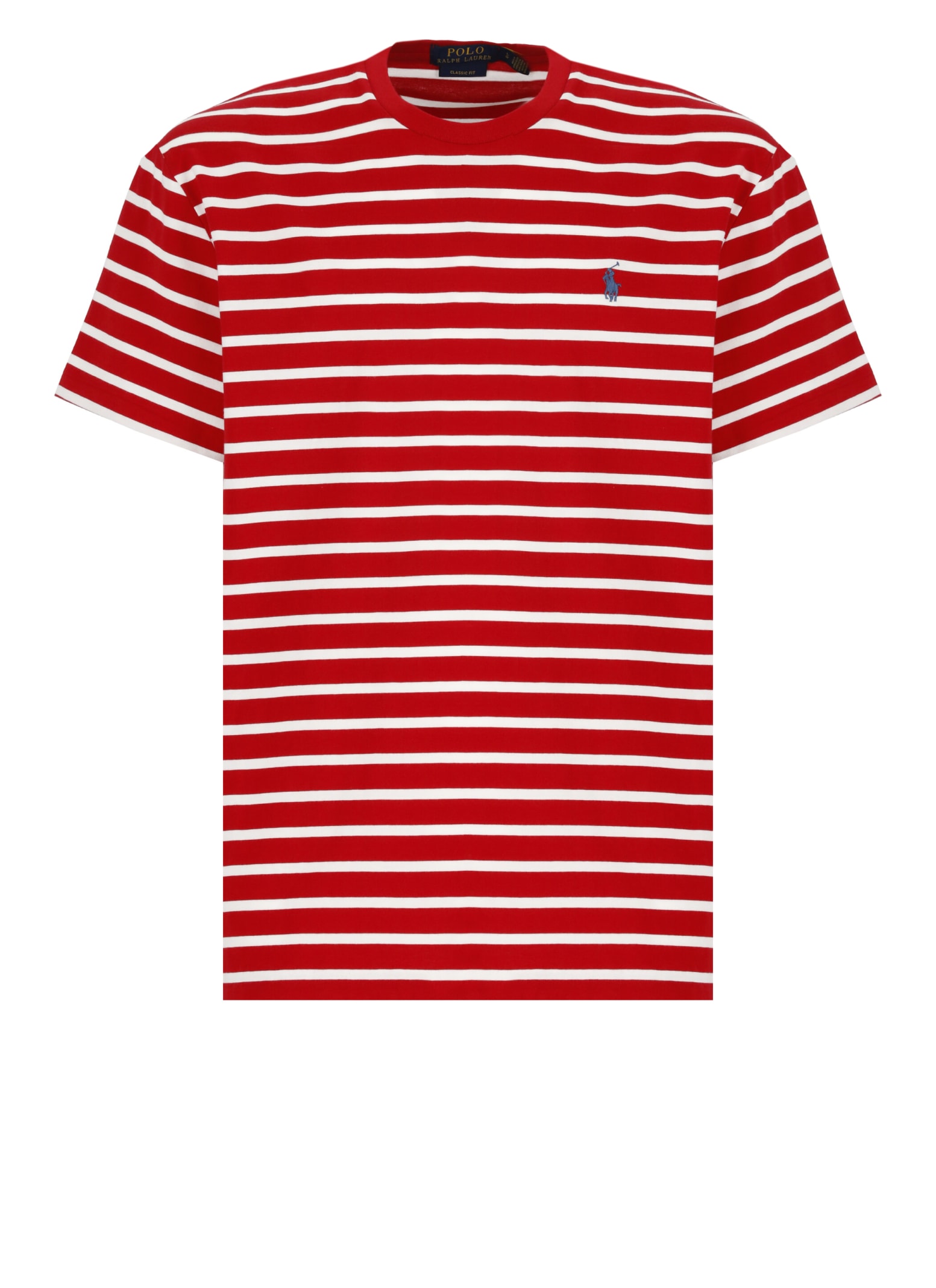 Shop Ralph Lauren Pony T-shirt In Red/white