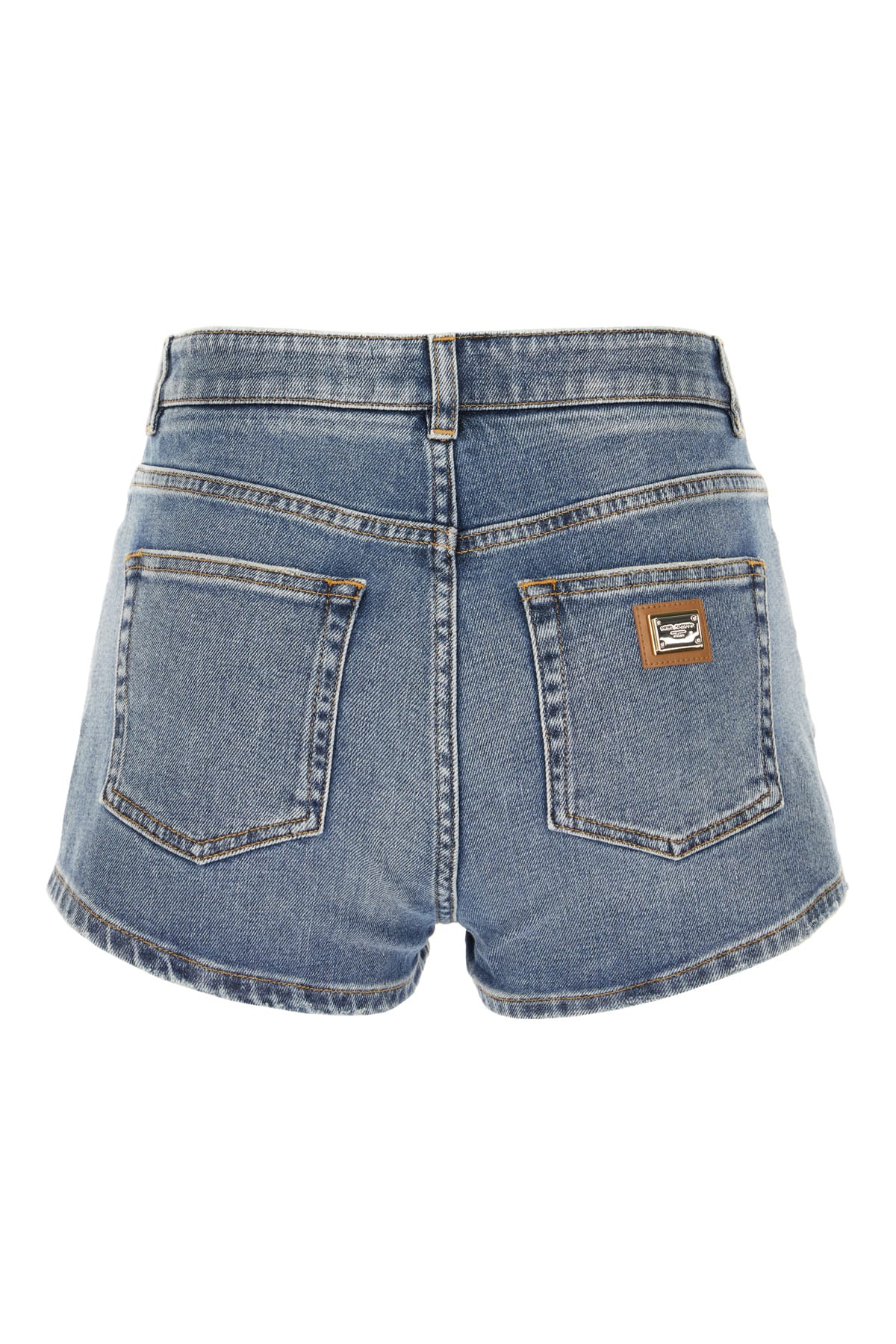 Dolce & Gabbana Denim Shorts With Back Pockets And Belt Loops In Blue