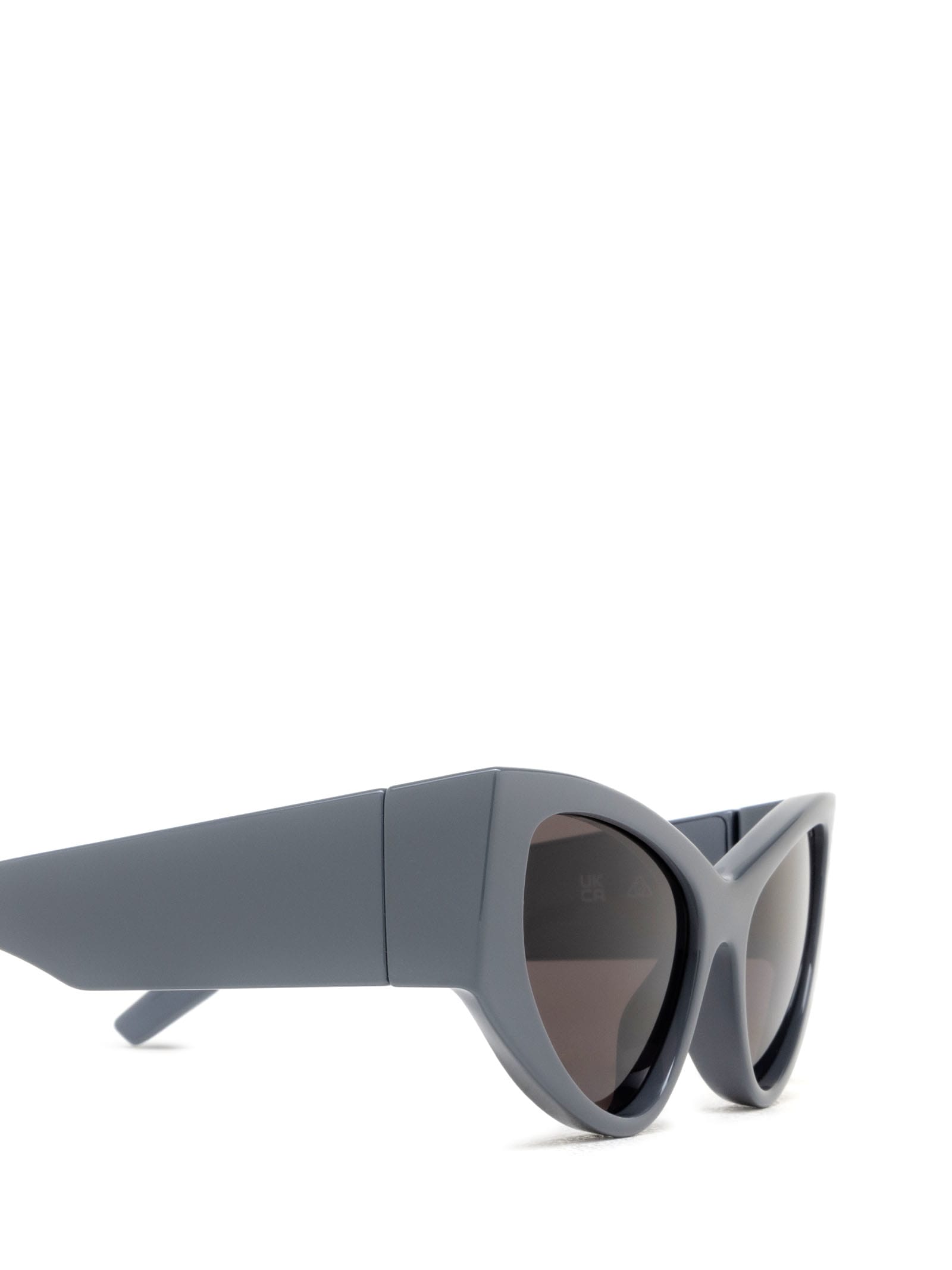 Shop Balenciaga Bb0300s Grey Sunglasses