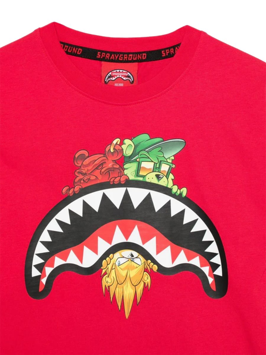 Sprayground Sharks In Paris T-shirt In Multi