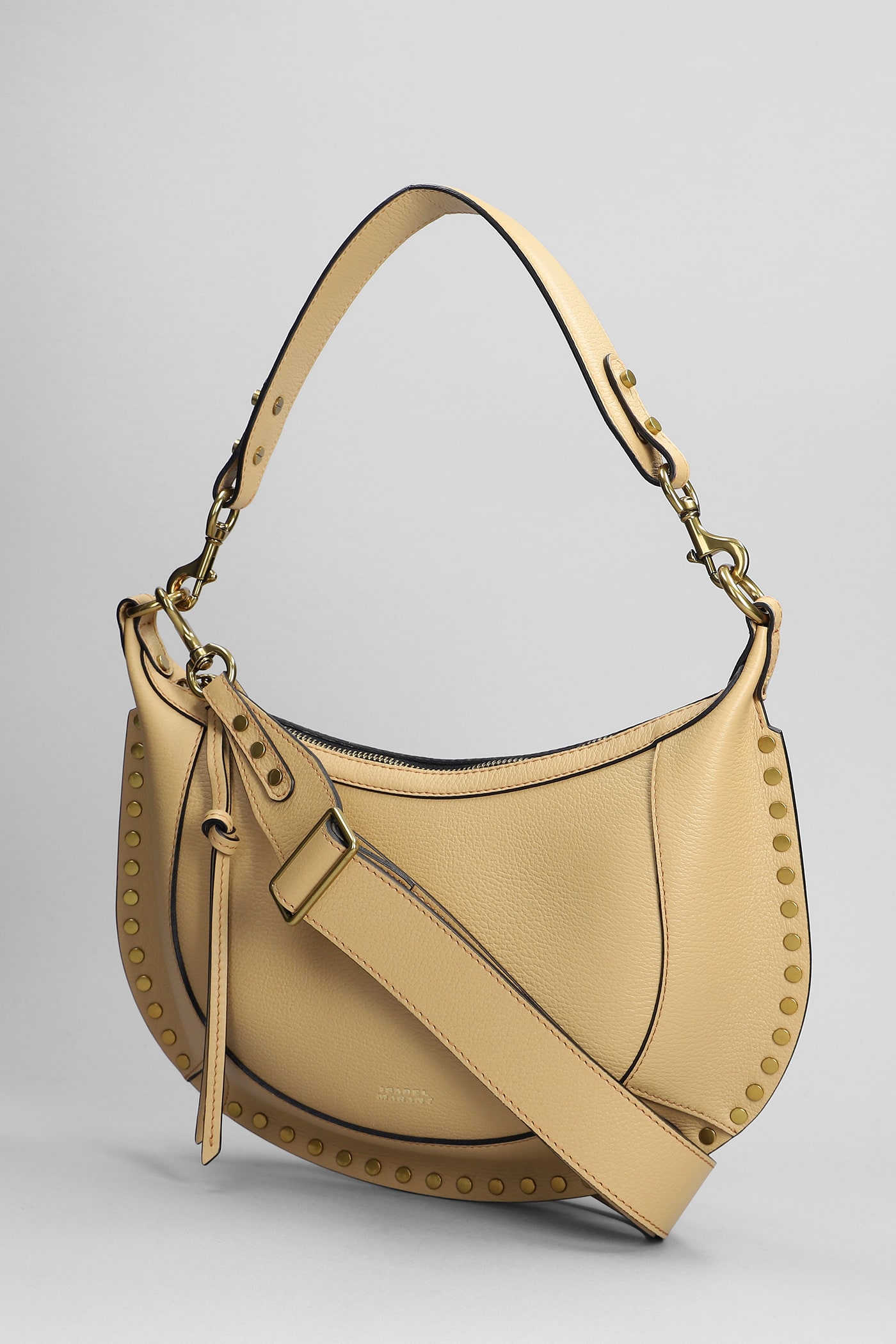 Shop Isabel Marant Naoko Shoulder Bag In Beige Leather