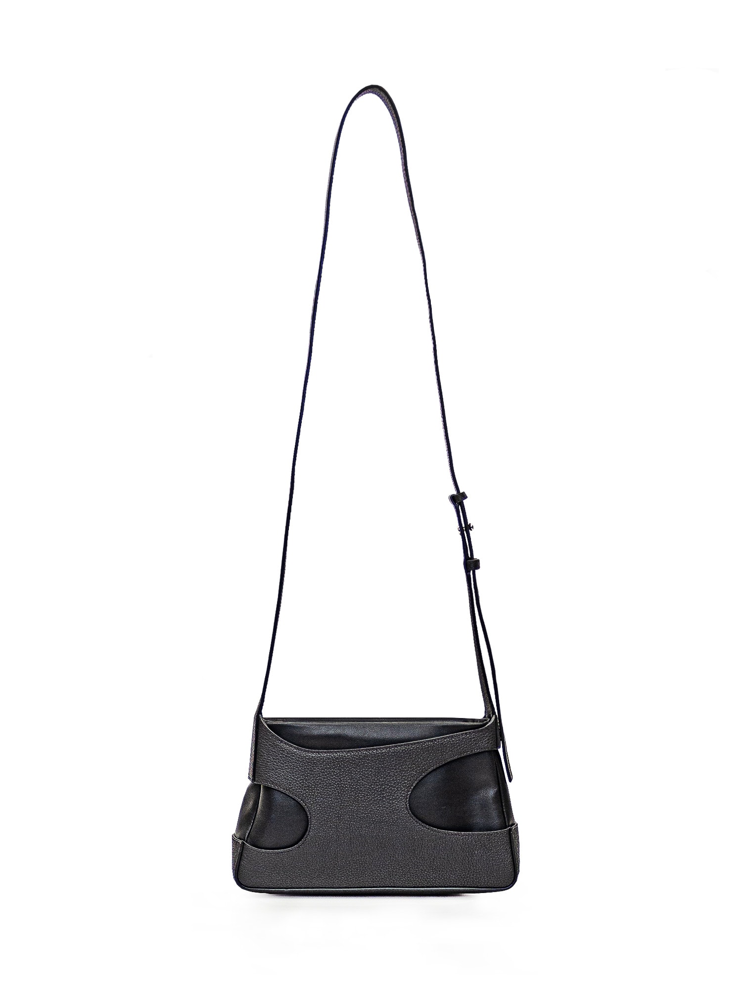 Shop Ferragamo Cut Out Bag In Nero